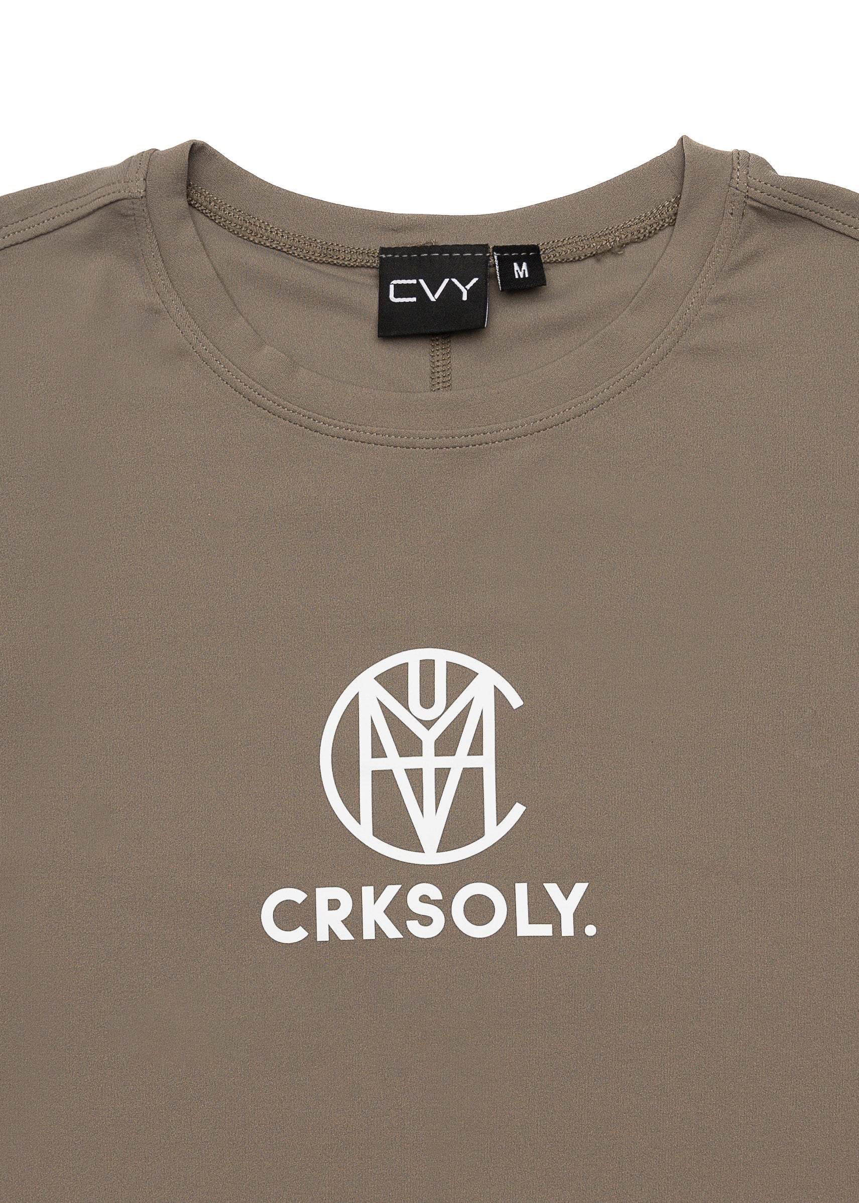 CRKSOLY. Women Military Green Silk Training Top, product photo 4