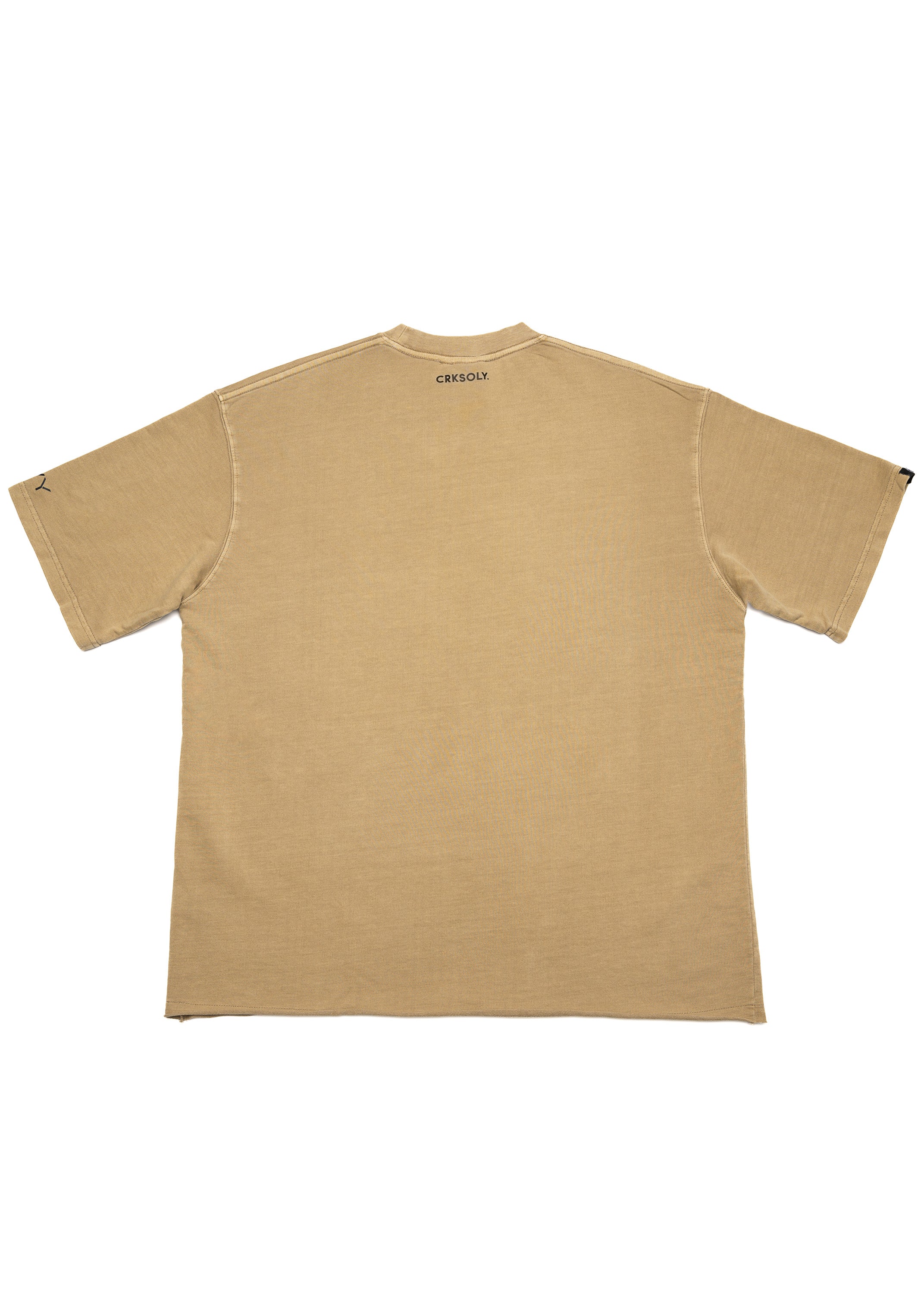 Men Joga Crack Brown Oversize Tee, product photo 6