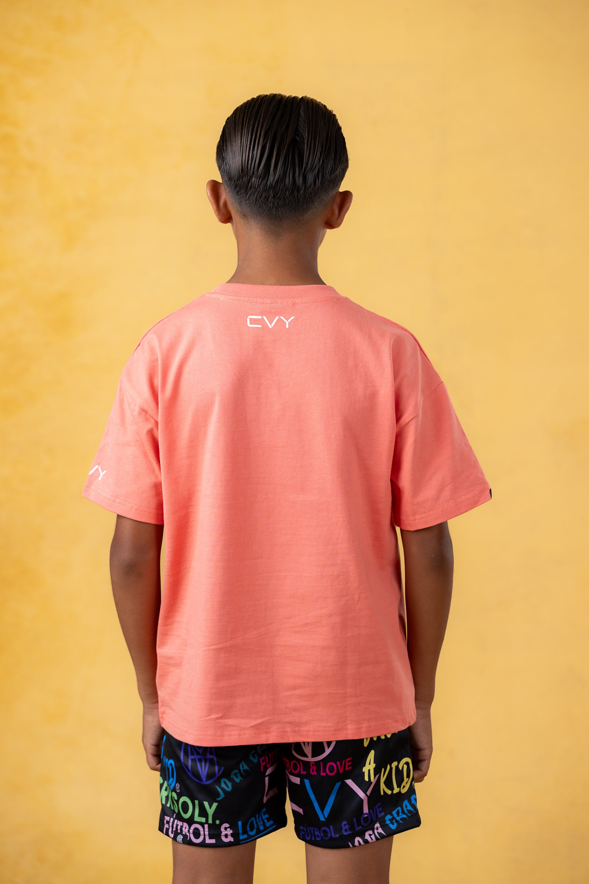 CRKSOLY. Youth Coral Streetwear Tee, product photo 8