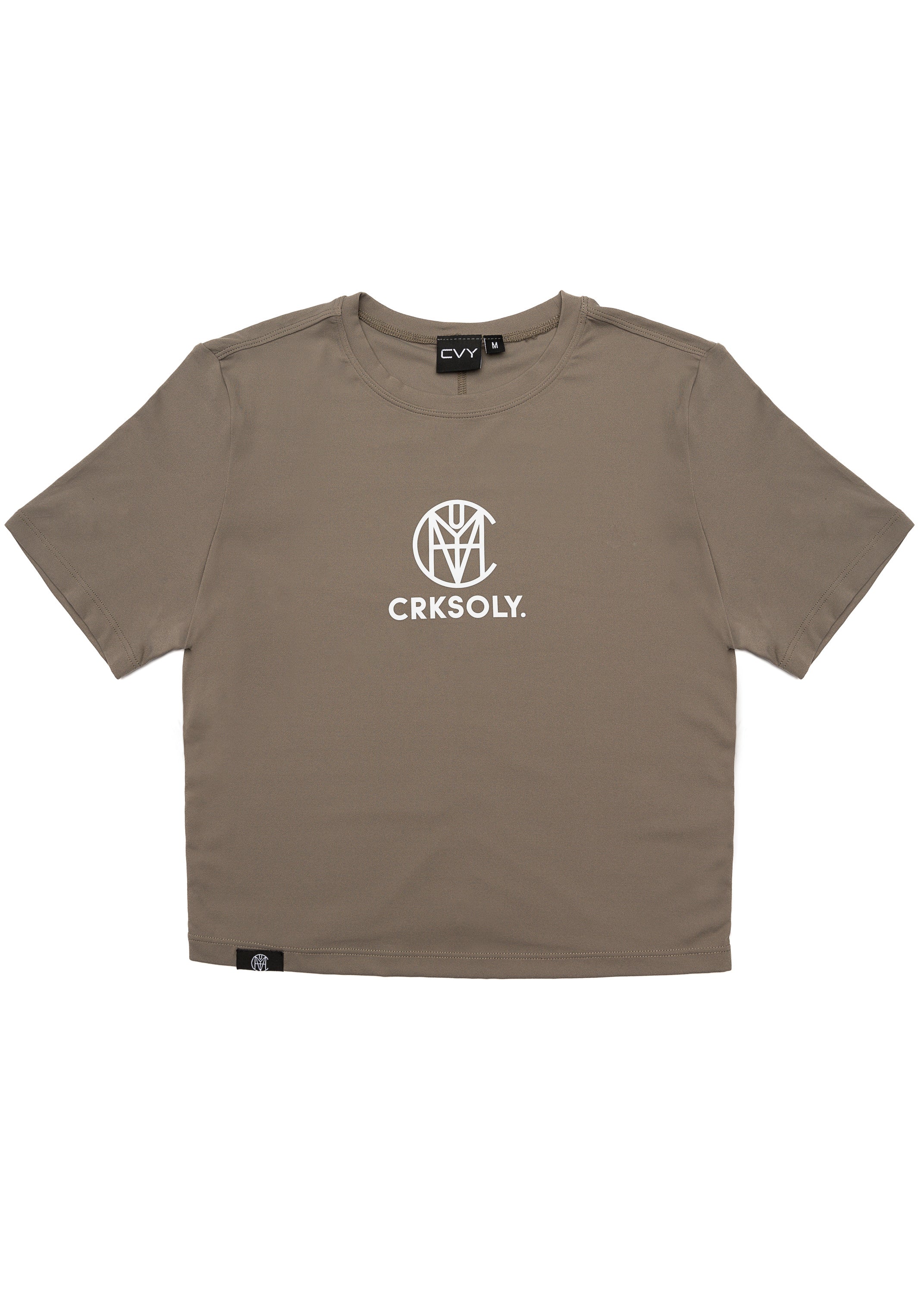 CRKSOLY. Women Military Green Silk Training Top, product photo 2