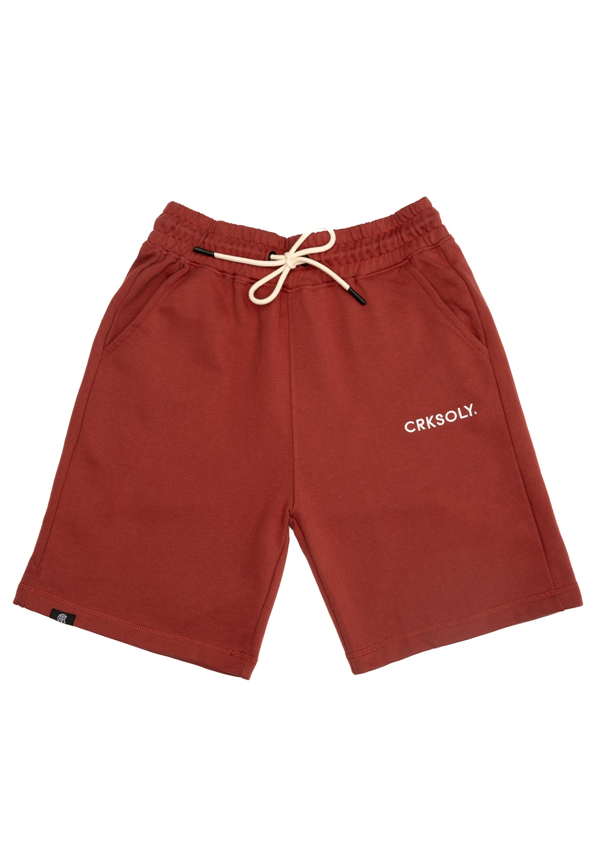 CRKSOLY. Men Red Cotton Sweatshort, product photo 2