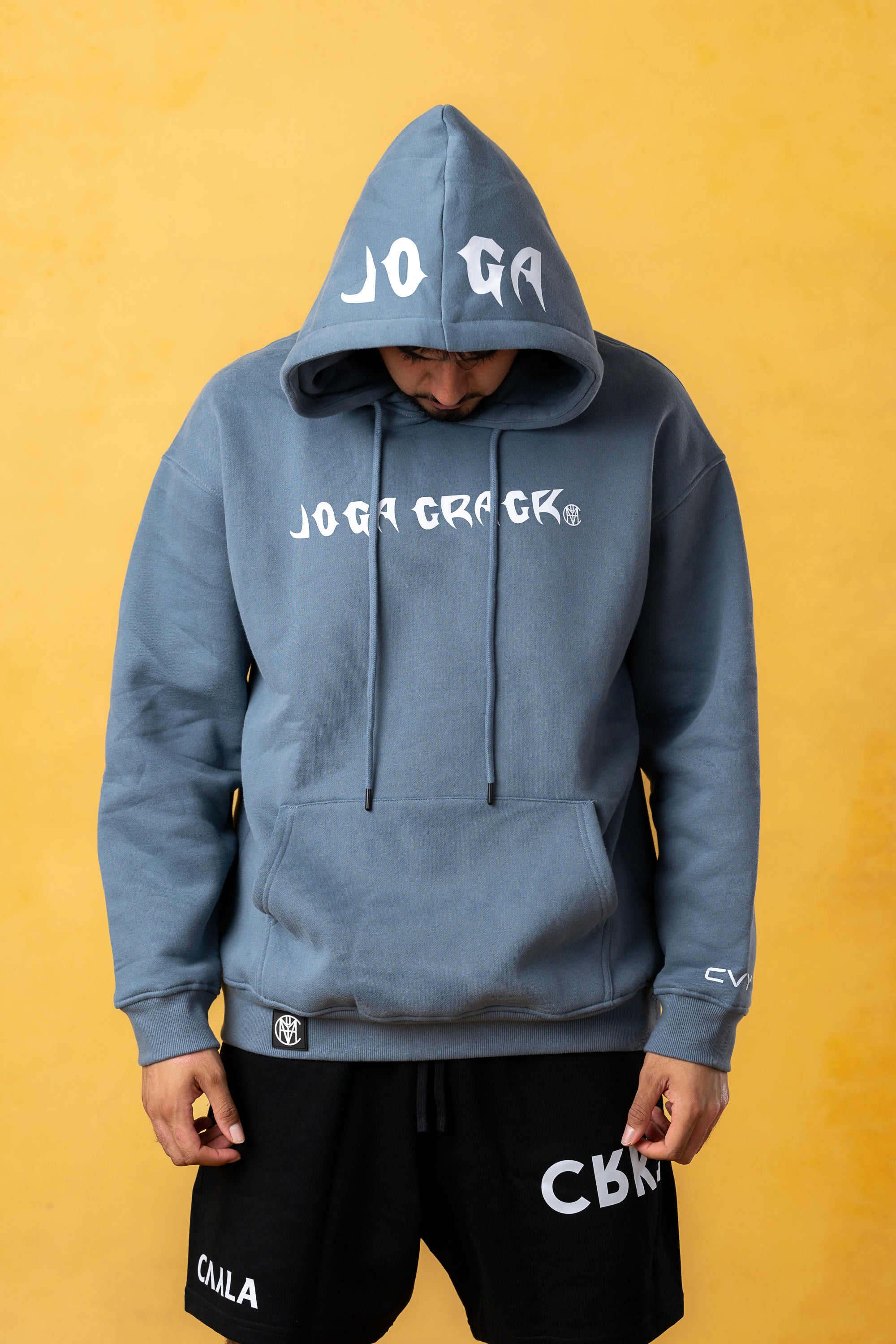 Joga Crack Men Blue Hoodie, product photo 5