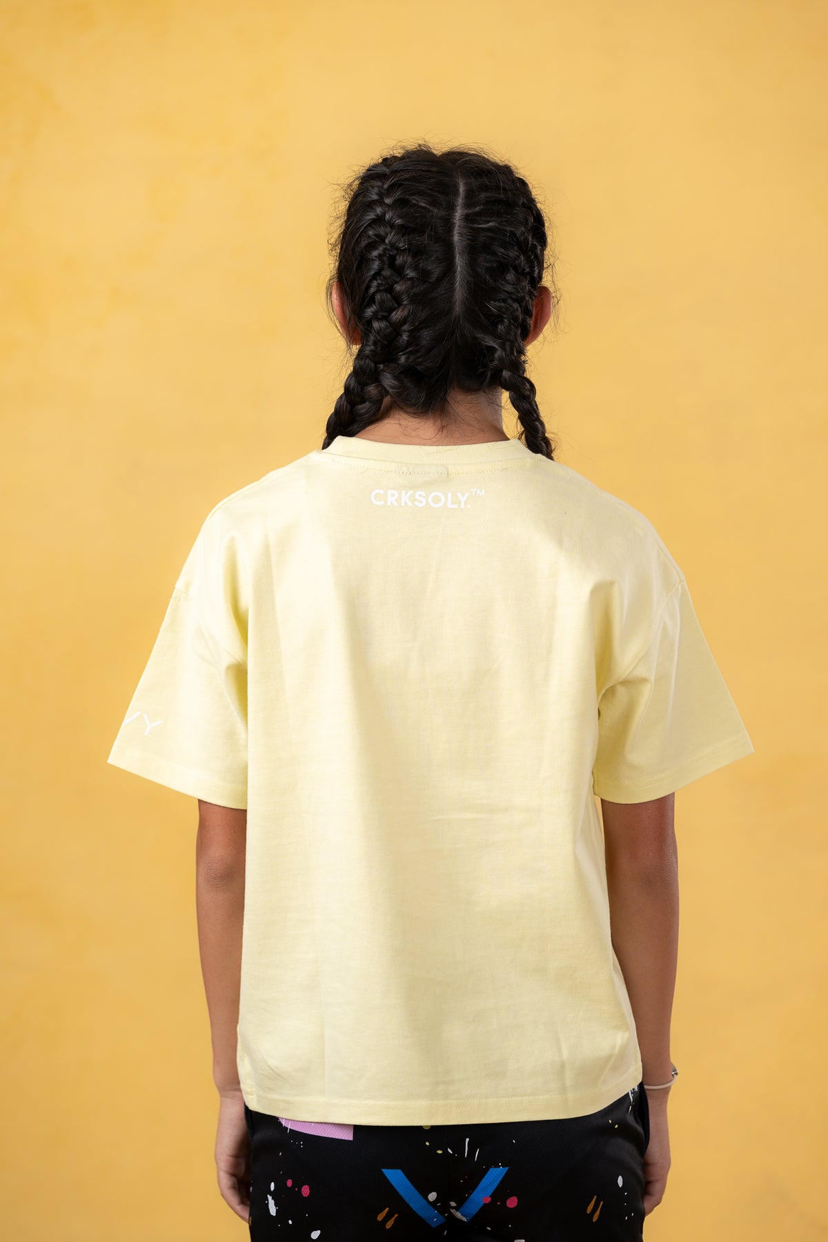 Just A Kid Youth Yellow Streetwear Tee, product photo 13