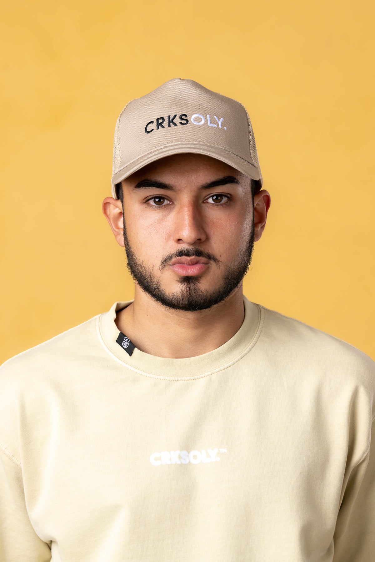 CRKSOLY. Tan SnapBack Hat, product photo 5