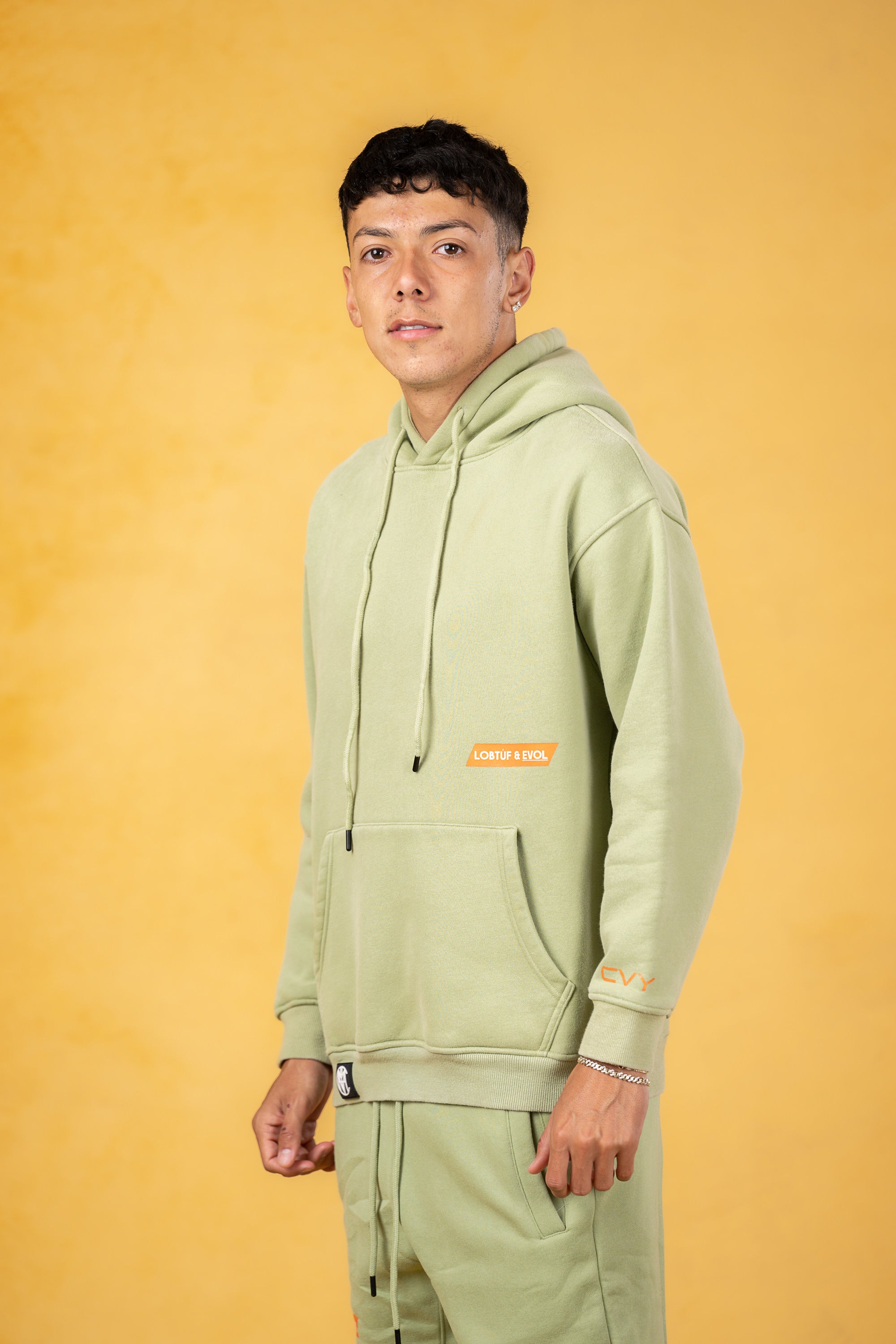 FBL. Men Matcha Sweatsuit Hoodie, product photo 5