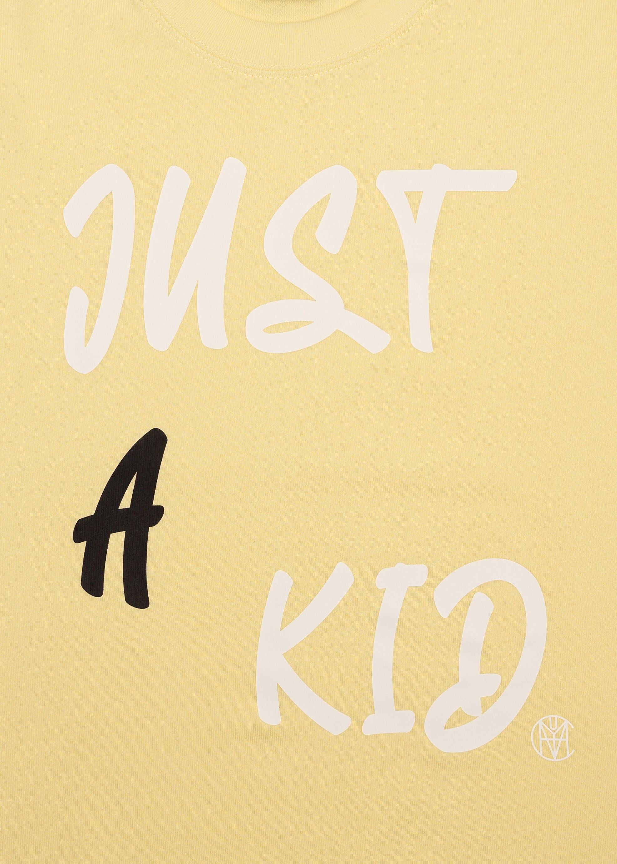 Just A Kid Youth Yellow Streetwear Tee, product photo 6