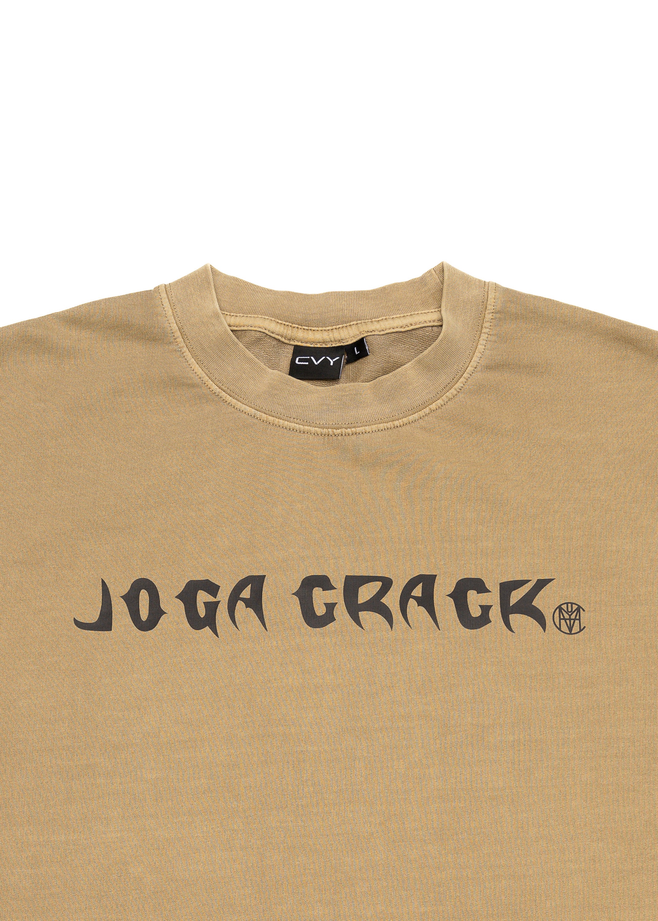Men Joga Crack Brown Oversize Tee, product photo 4