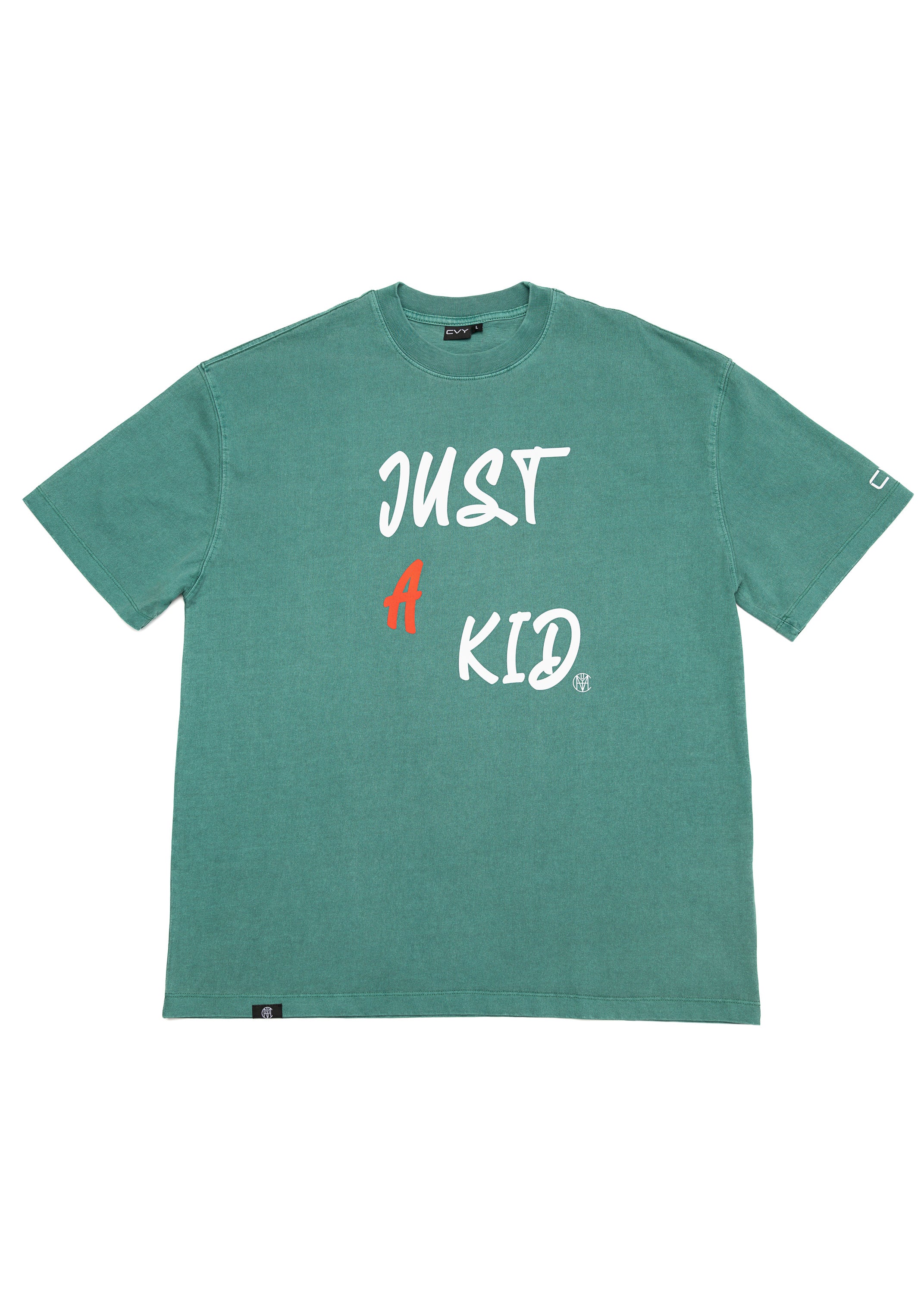 Just A Kid Green Tee, product photo 2