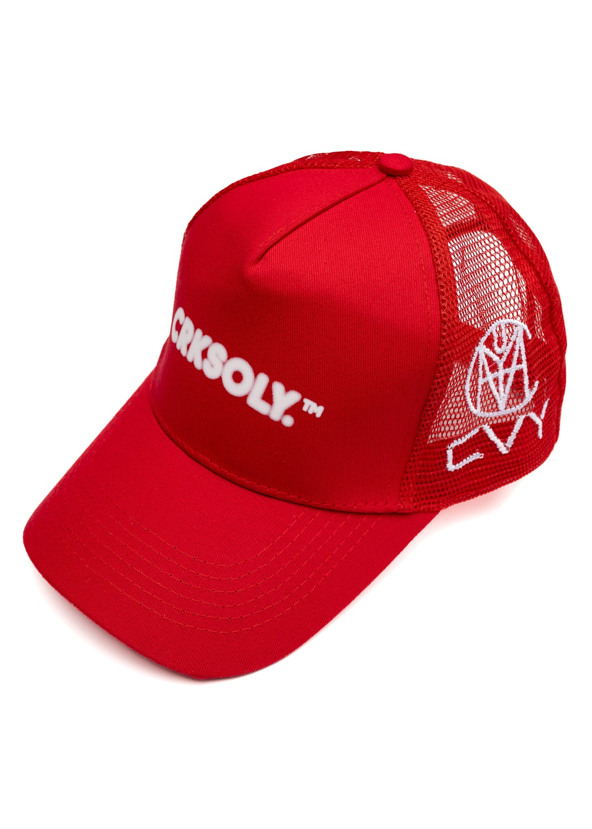 CRKSOLY. Red Blur SnapBack Hat, product photo 1