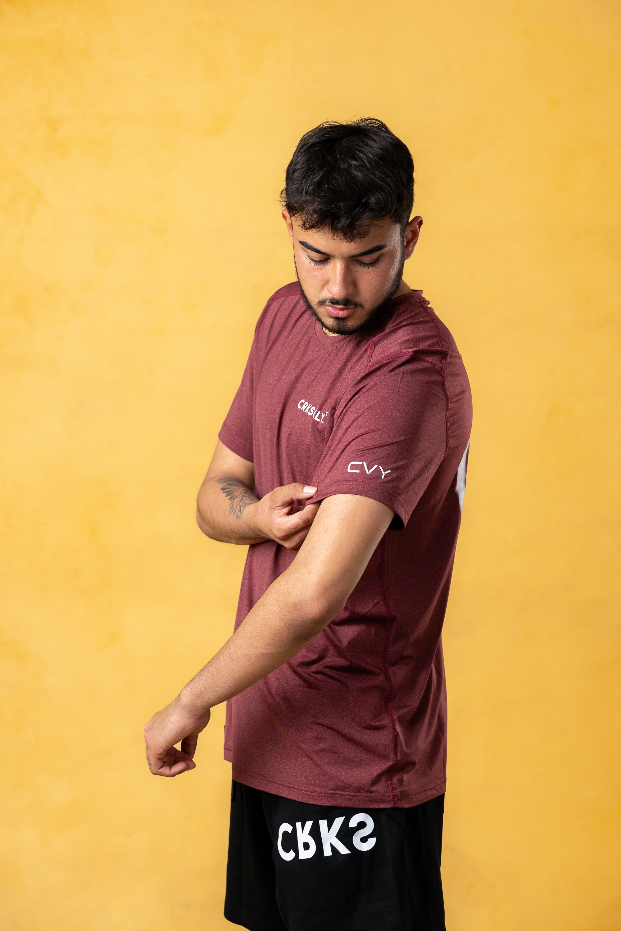 CRKSOLY. Men Blur Training Top, product photo 3