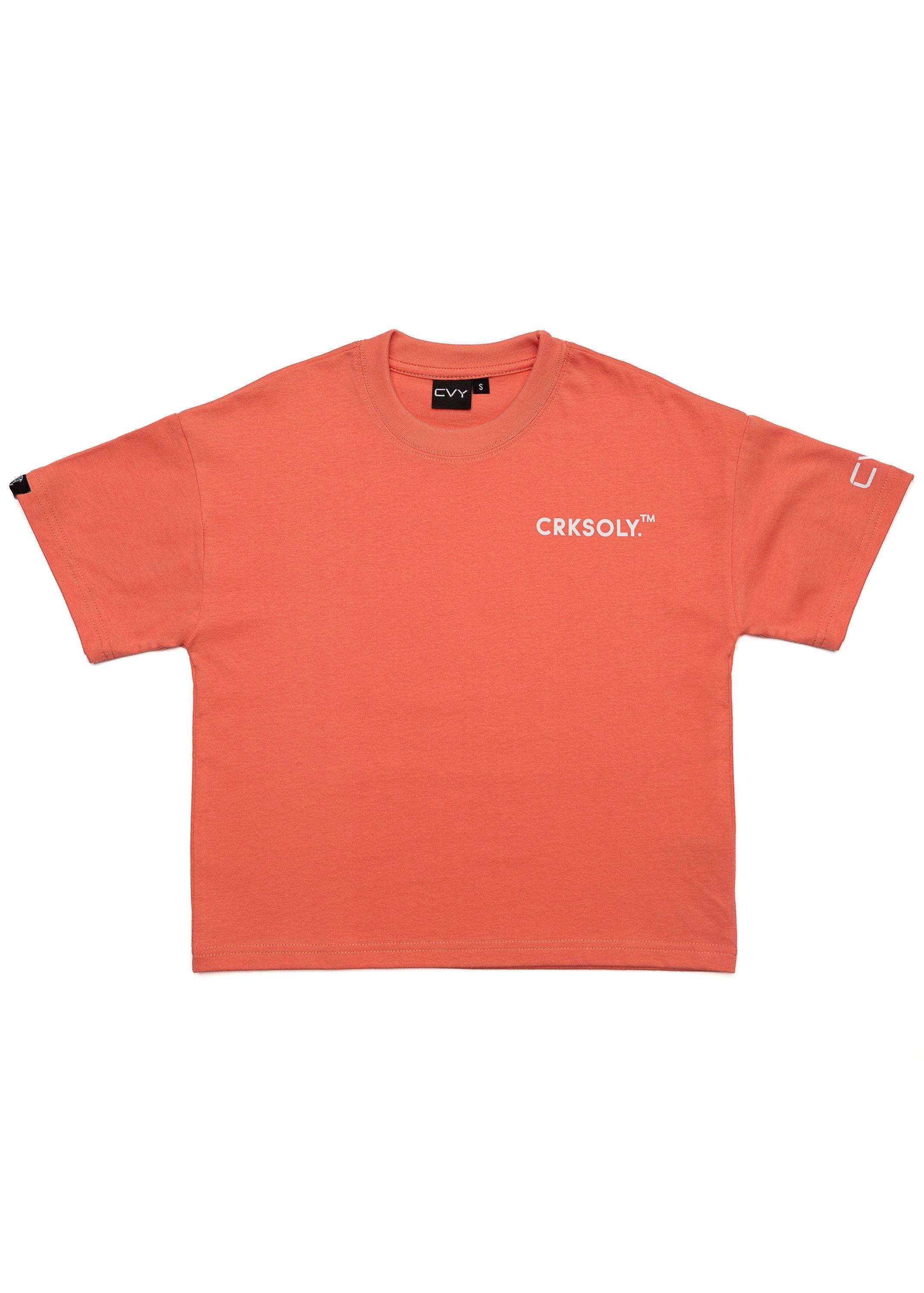 CRKSOLY. Youth Coral Streetwear Tee, product photo 2