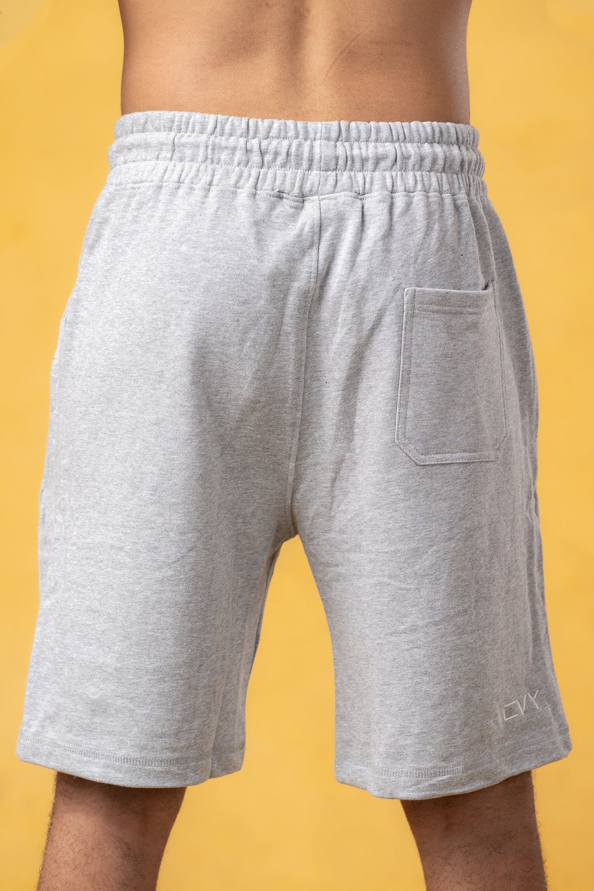 CRKSOLY. Men Gray Cotton Sweatshort, product photo 6