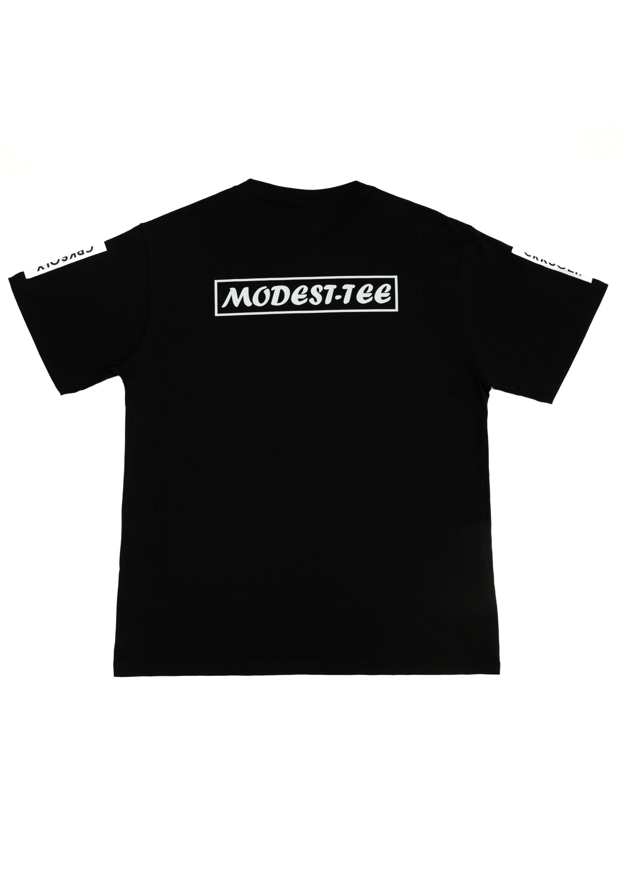 CRKSOLY. Men Black and Teal Modest-Tee, product photo 6