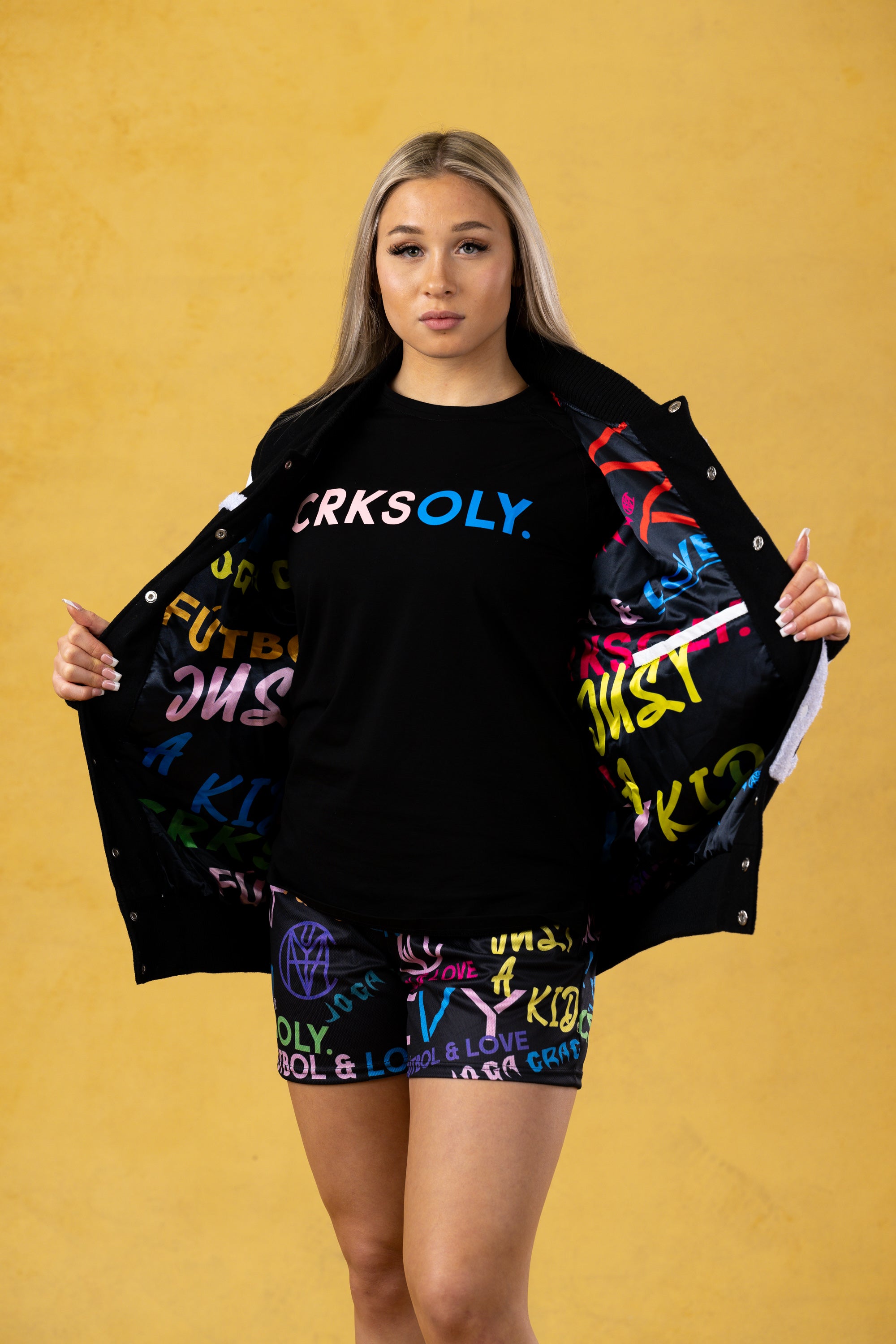 CRKSOLY. Women Varsity Jacket, product photo 6