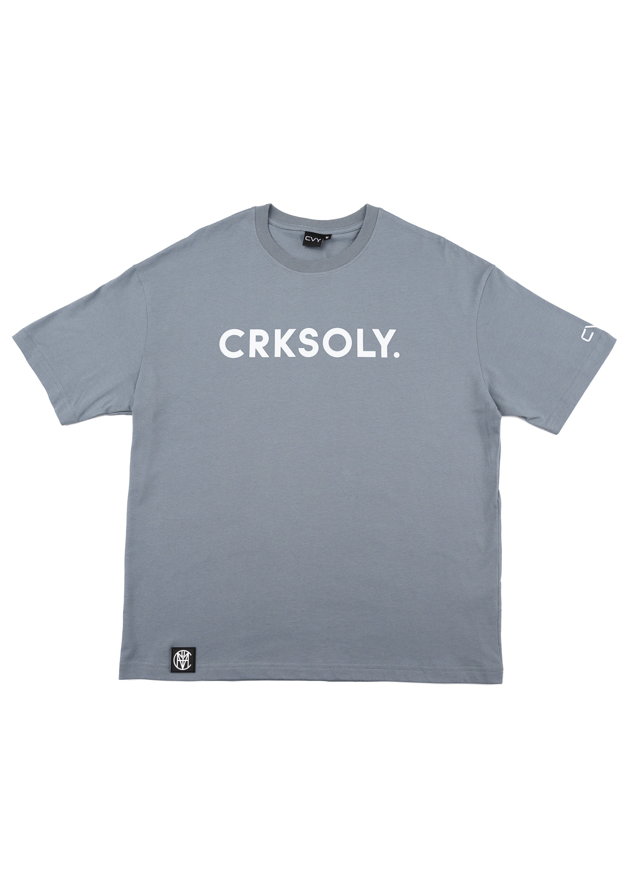 CRKSOLY. Men Blue Cotton Tee, product photo 2