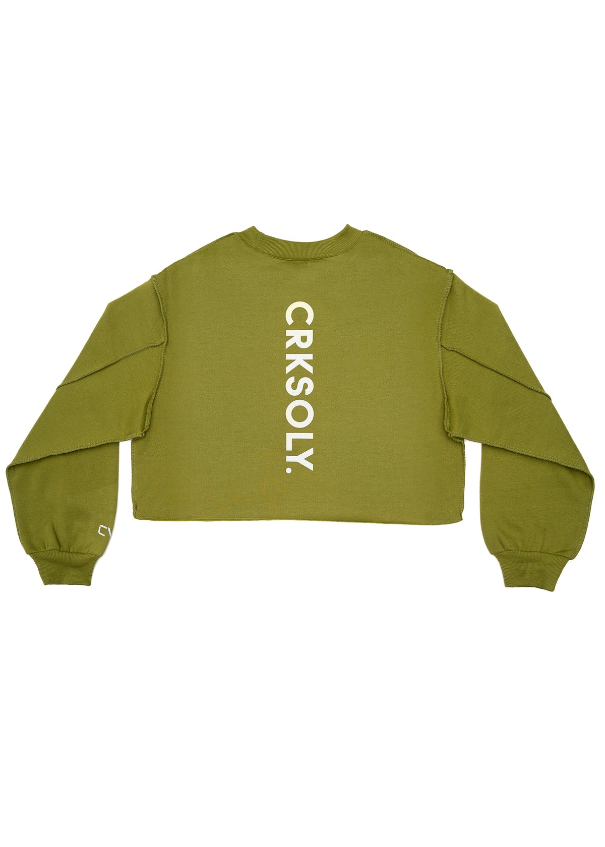 FBL. Women Oversize Match Green Crop-top Crewneck, product photo 5