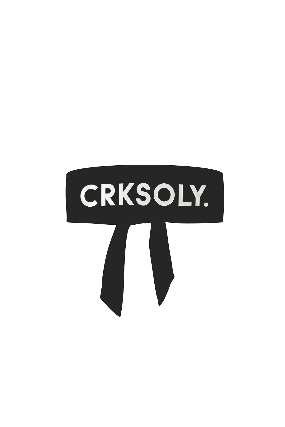 CRKSOLY. Black Headband, product photo 1