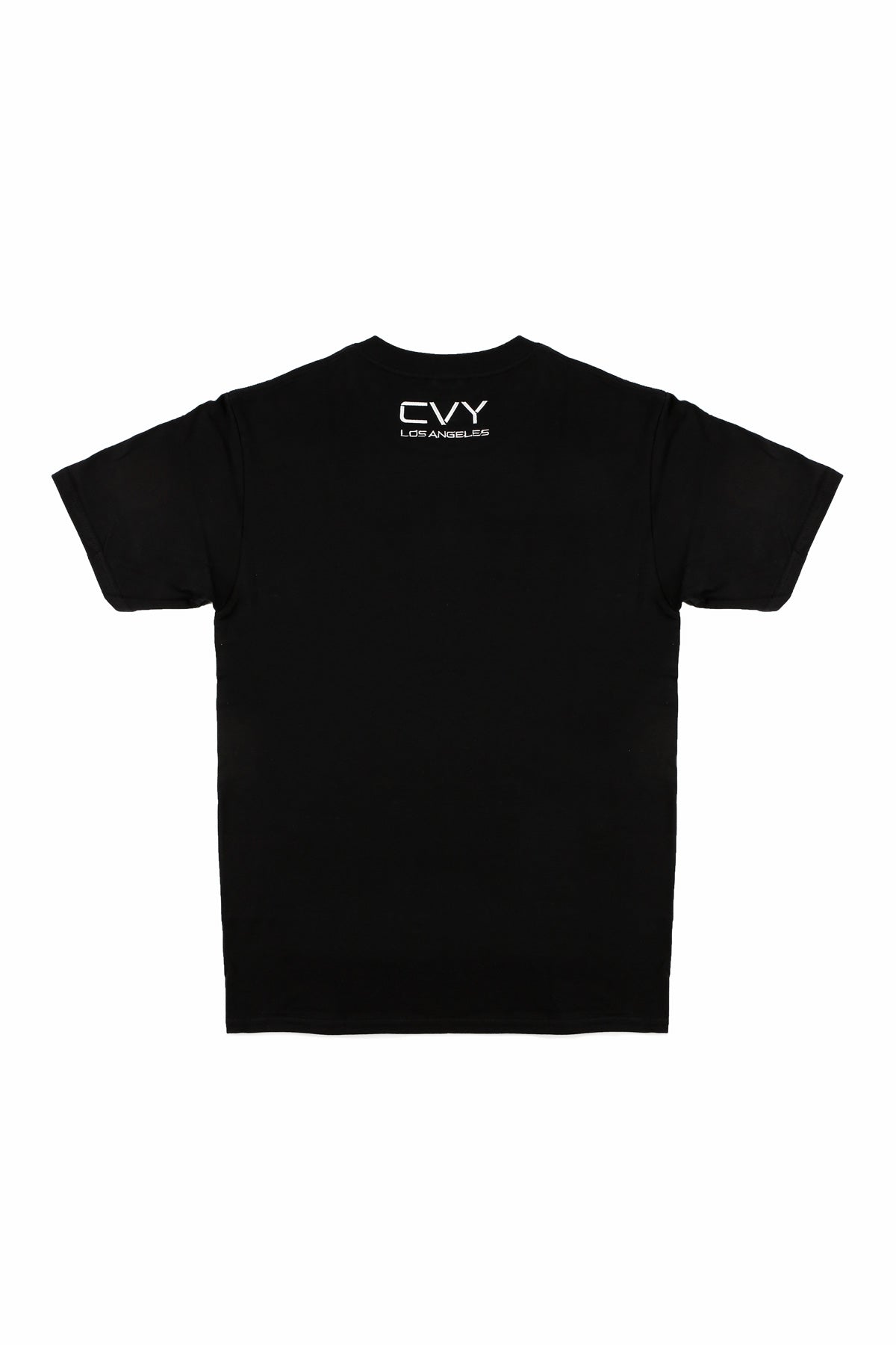 CVYLA Men Black Embroidered Tee, product photo 4