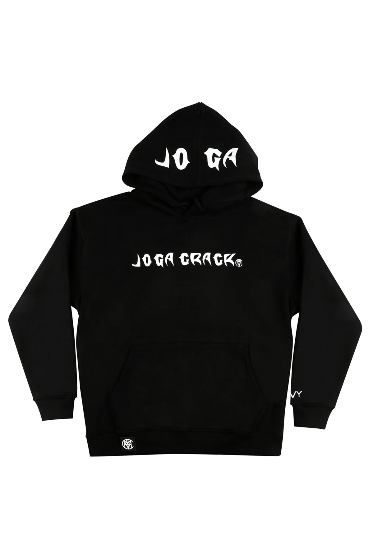 JOGA Men CRACK. Black Hoodie, product photo 2