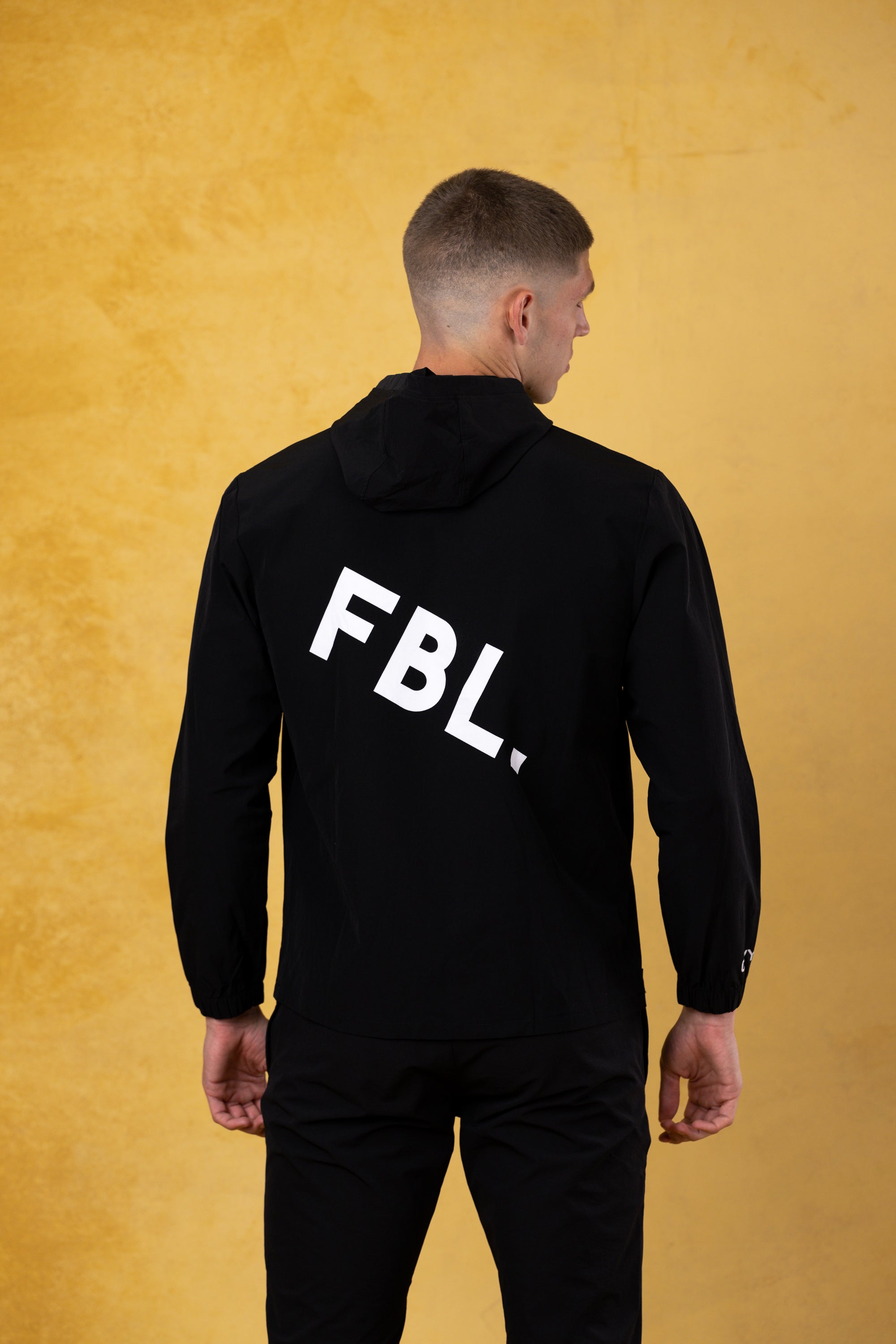 FBL. Men Black Windbreaker Jacket, product photo 4