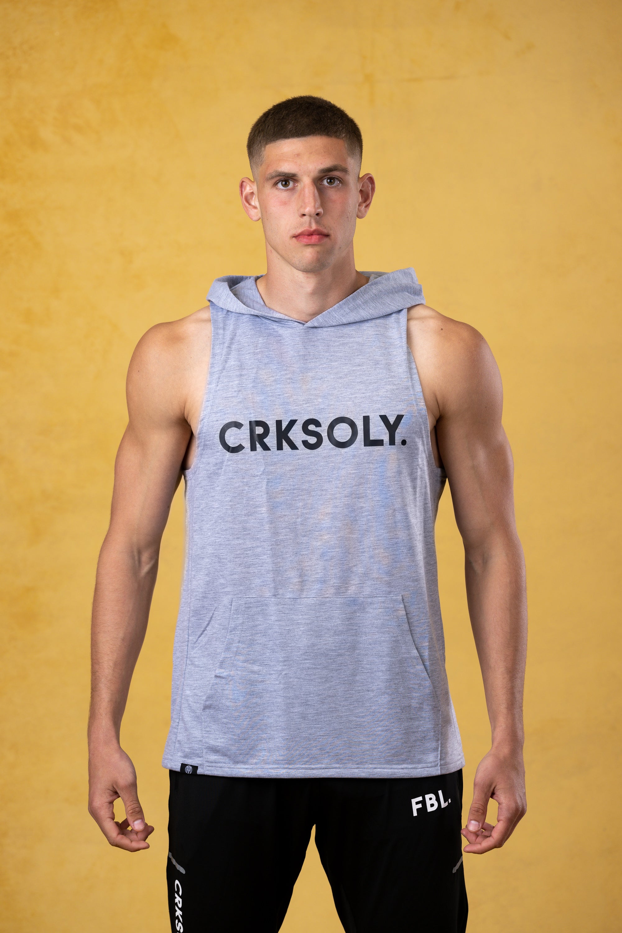 CRKSOLY. Men Hooded Tank Top, product photo 4