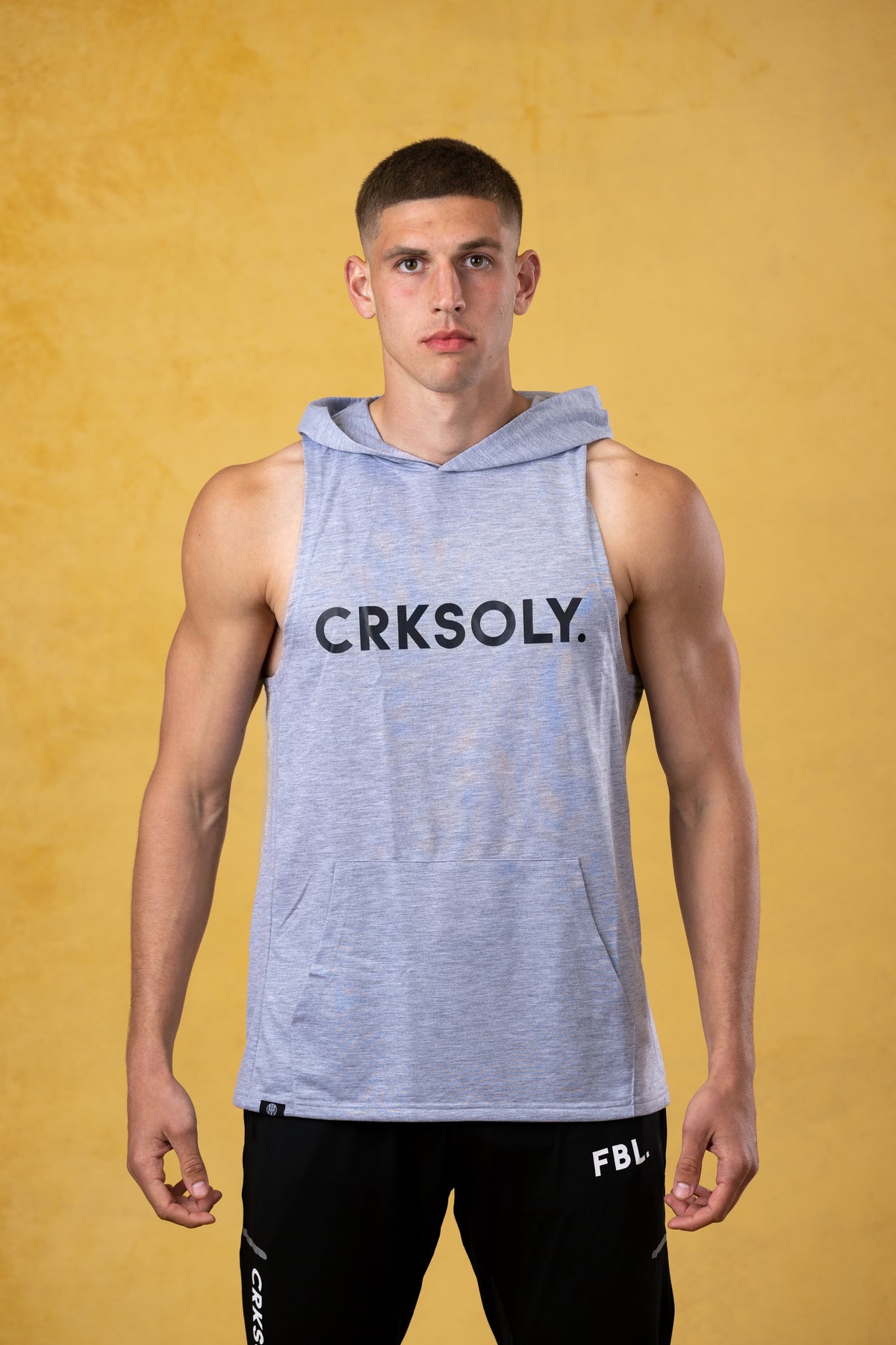 CRKSOLY. Men Hooded Tank Top, product photo 4