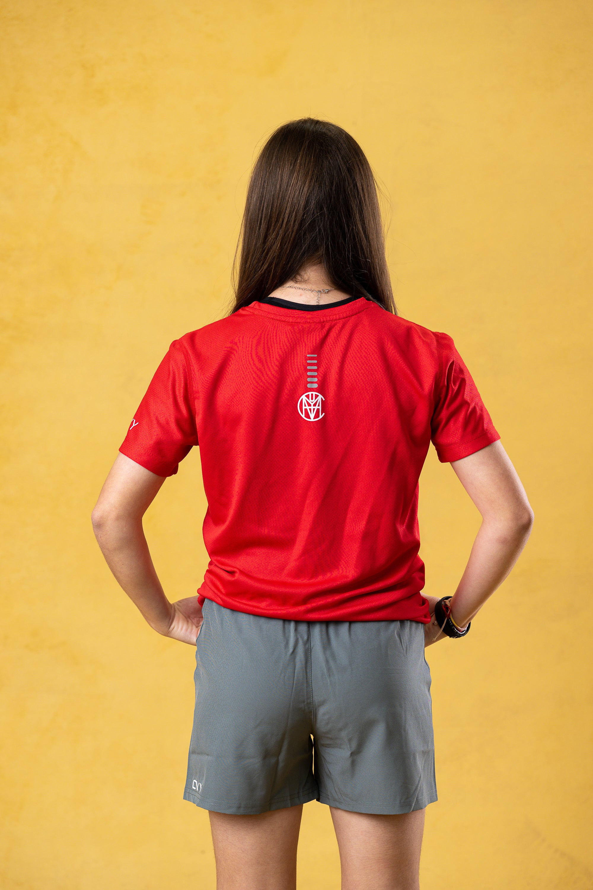 CRKSOLY. Youth Red Training Top, product photo 7