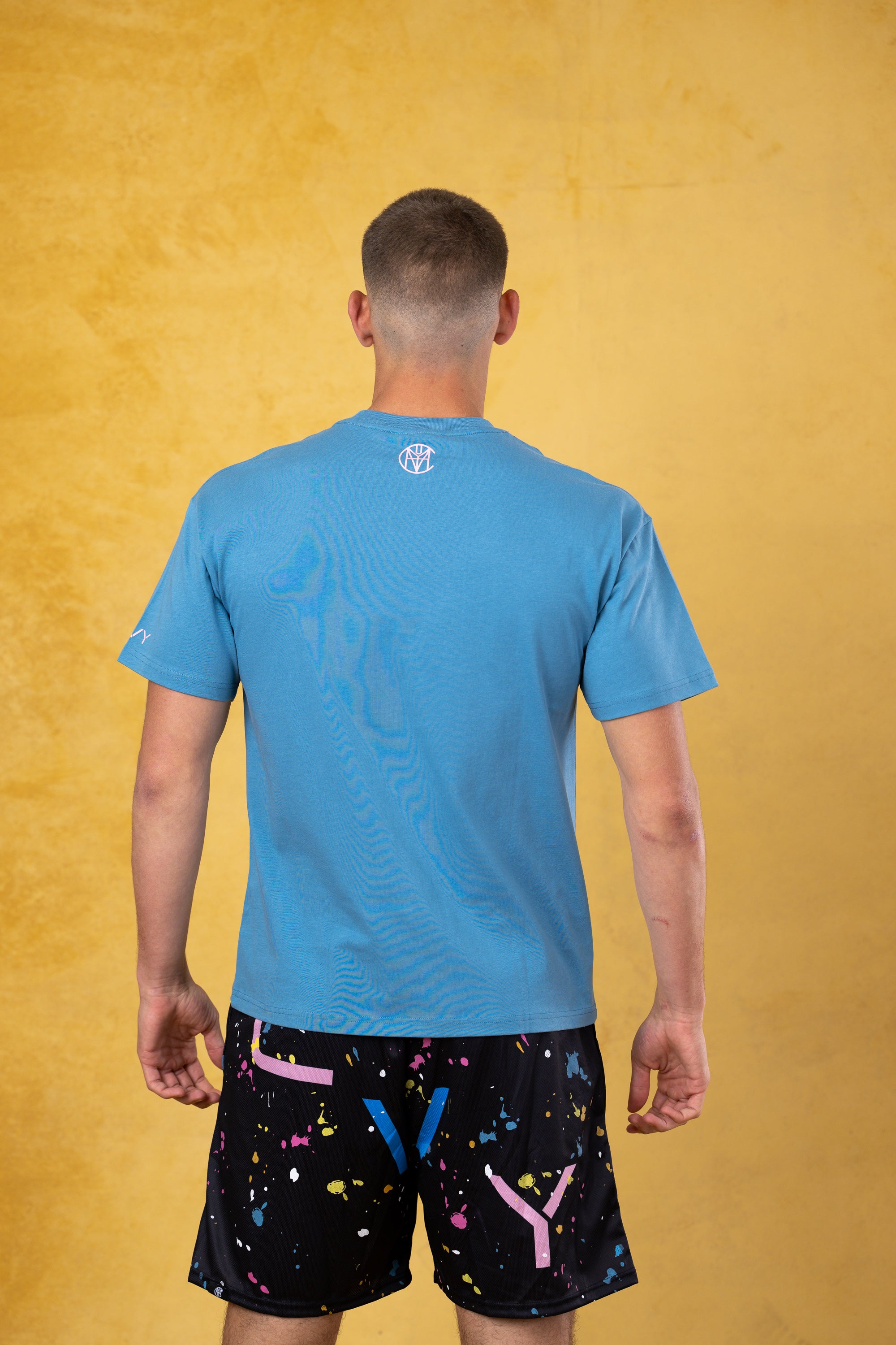 CRKSOLY. Men Sky Cotton Tee, product photo 5