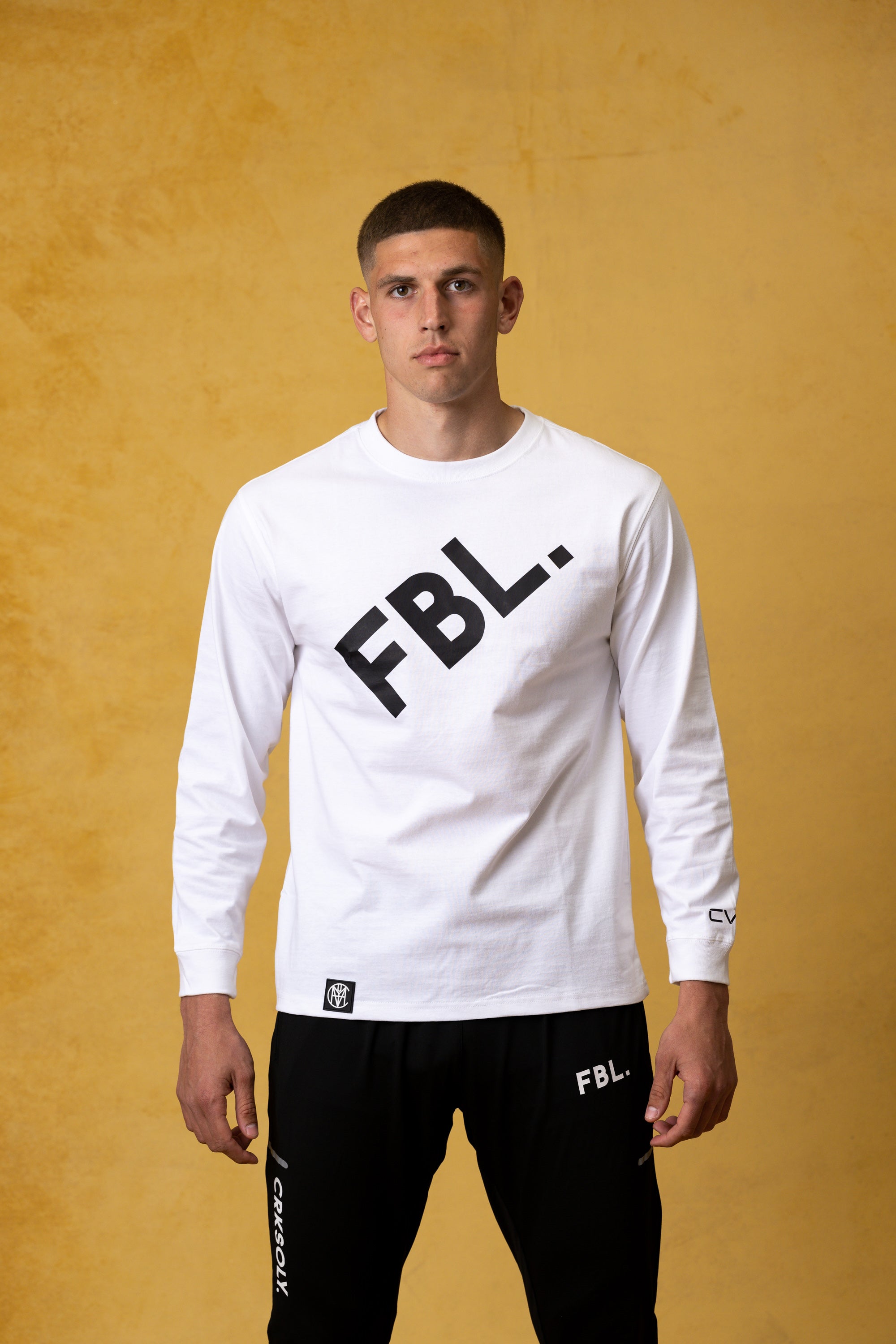 FBL. Men White Long Sleeve Shirt, product photo 1