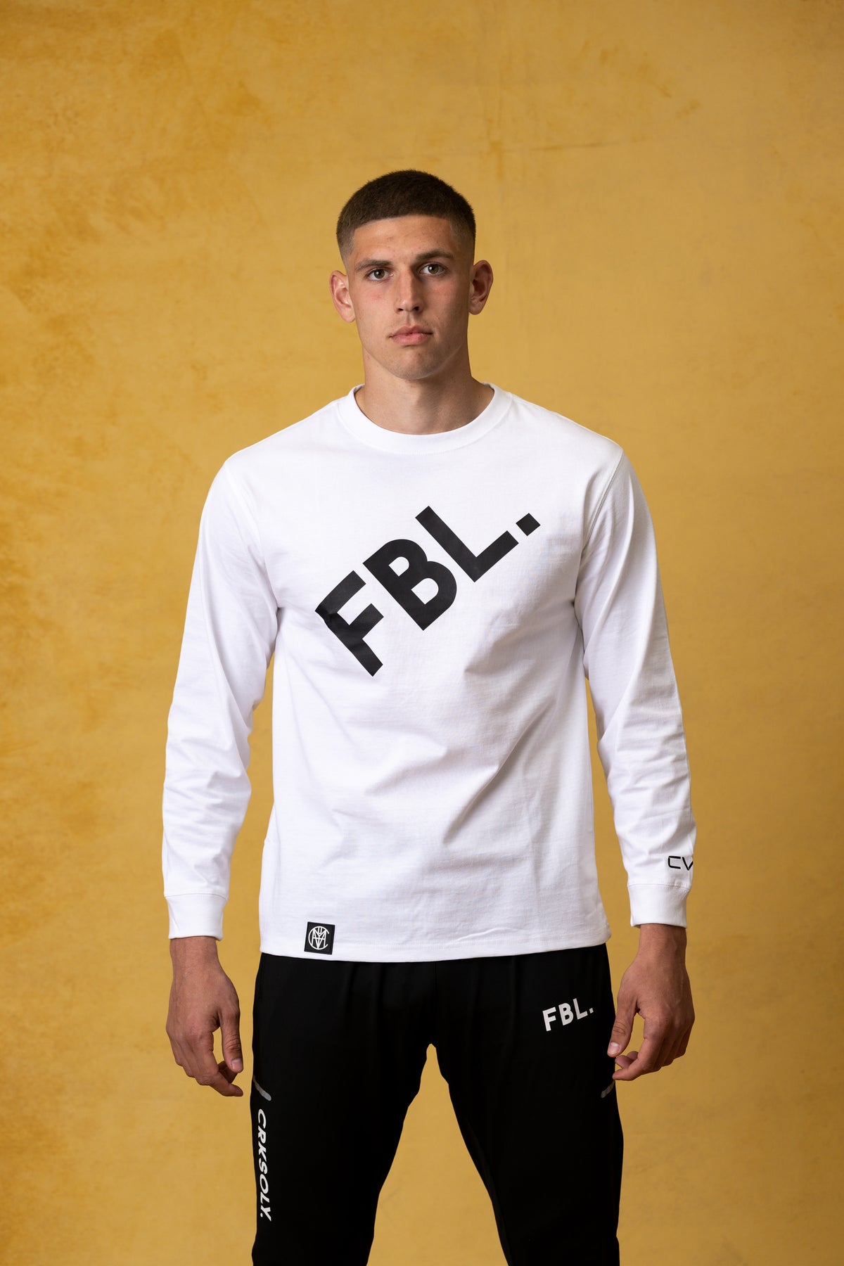 FBL. Men White Long Sleeve Shirt, product photo 1