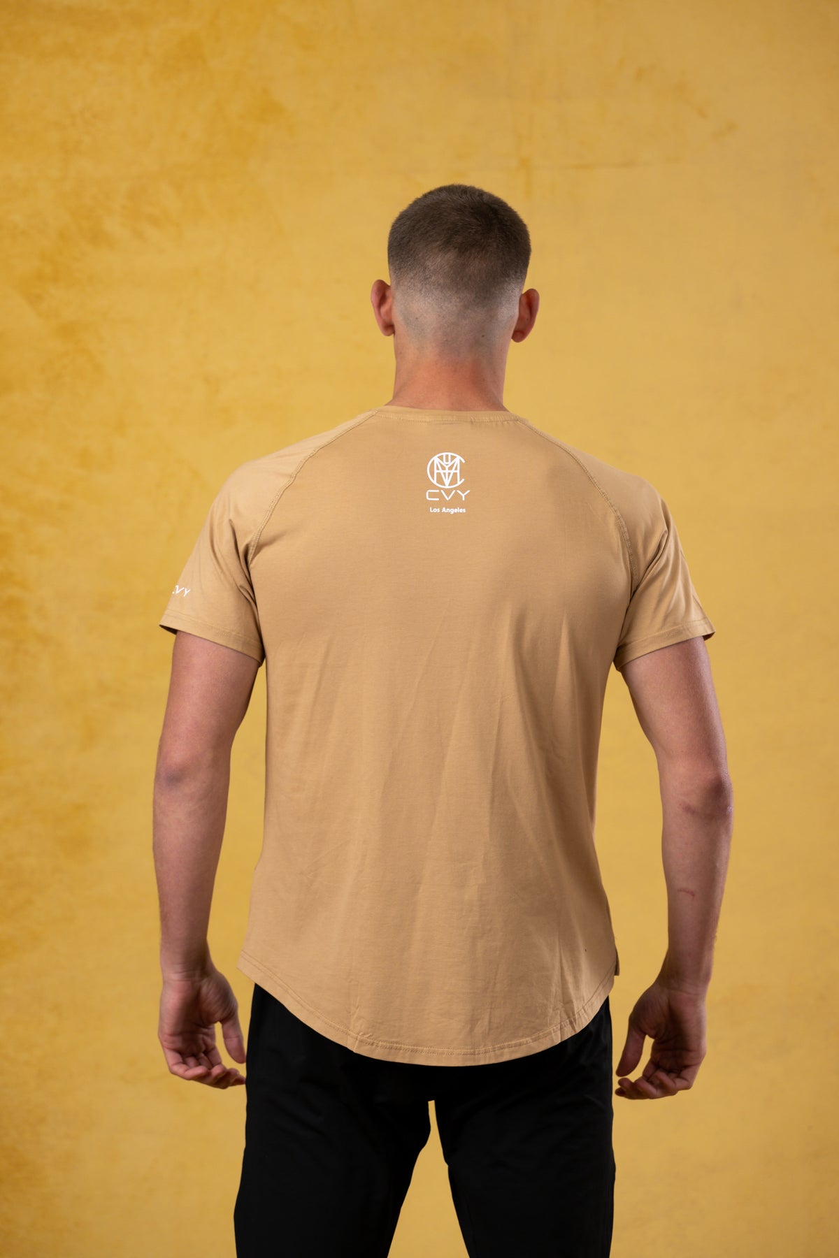 CRKSOLY. Men Sand Cotton-Elastic Tee, product photo 4