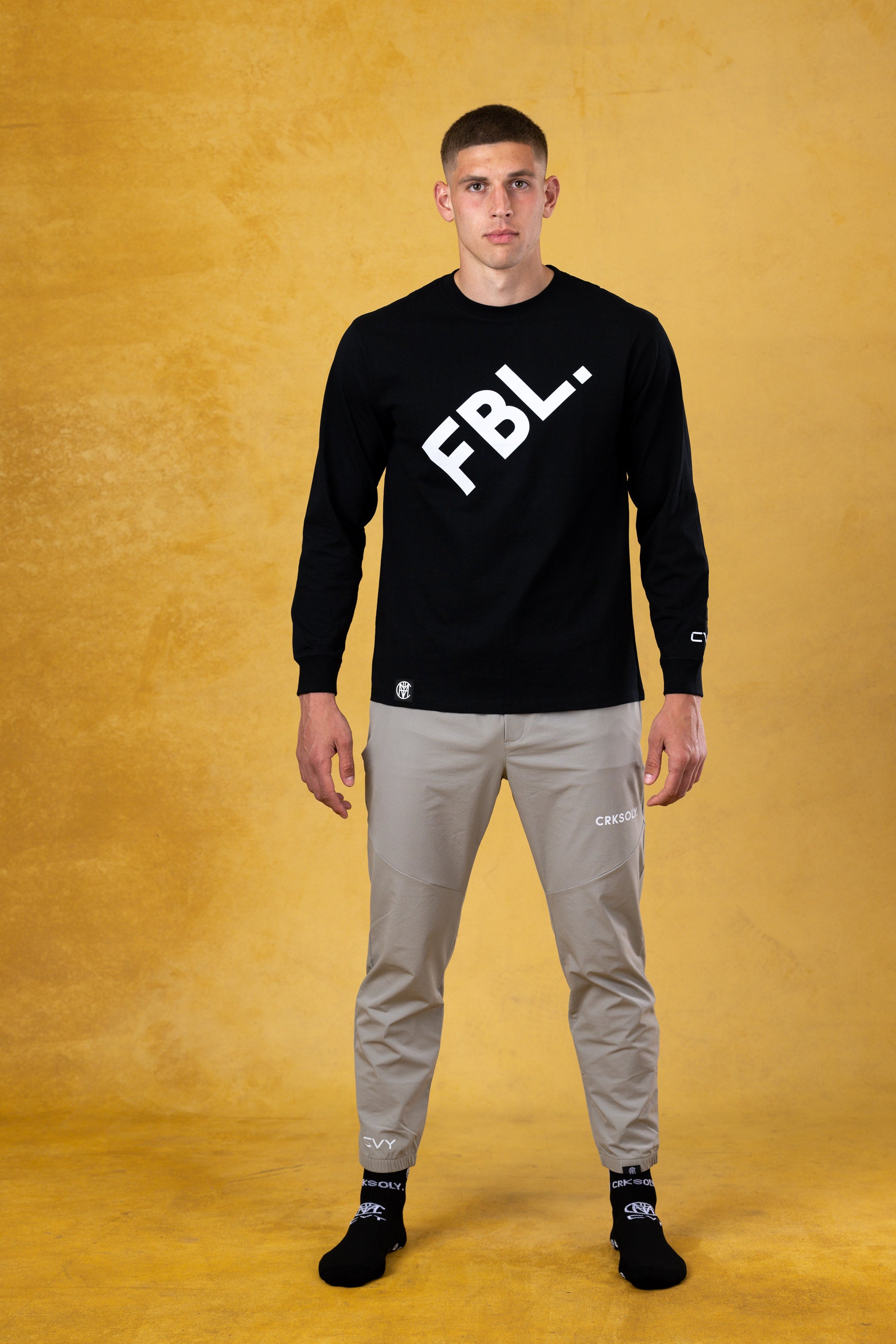 FBL. Men Black Long Sleeve Shirt, product photo 8