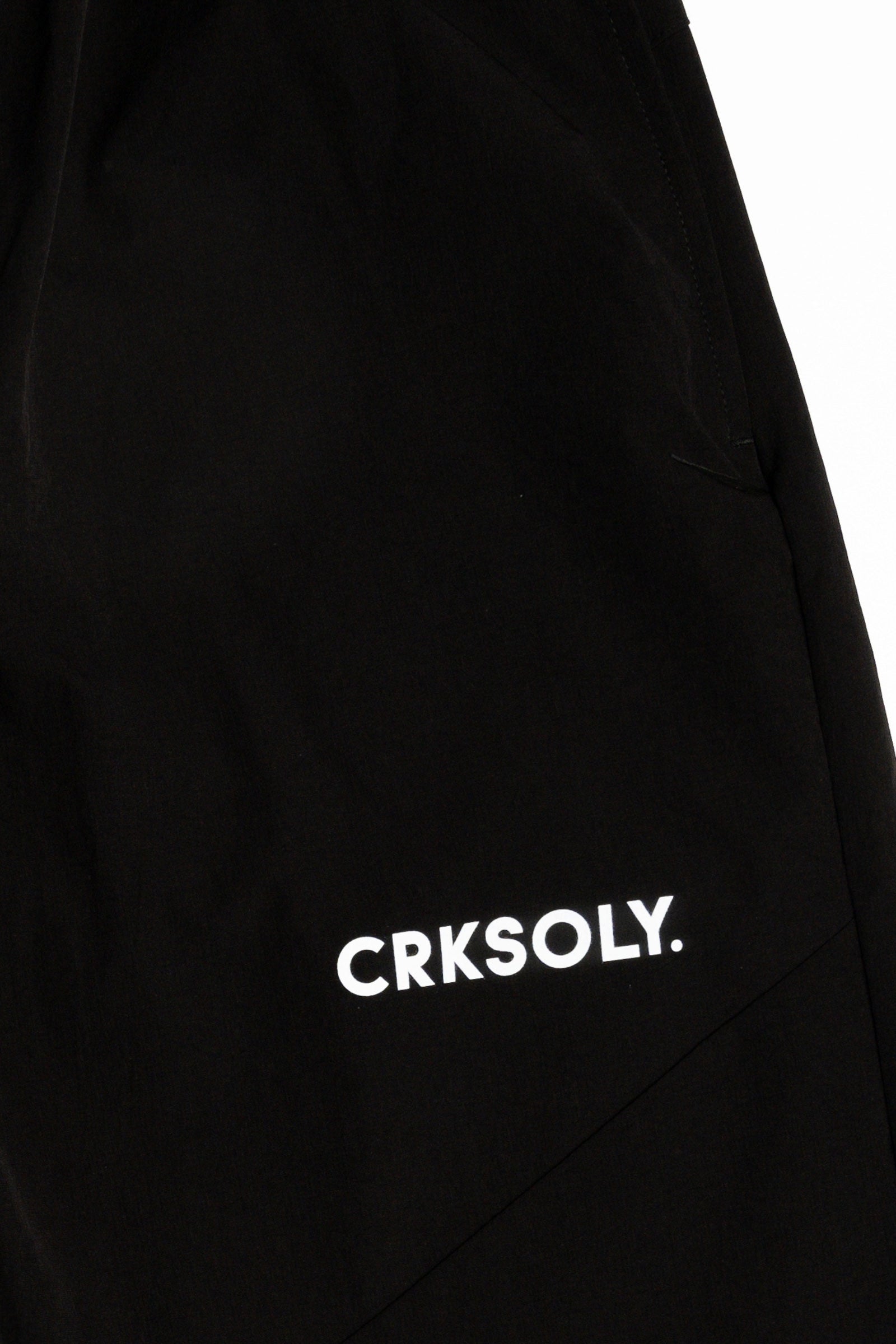 CRKSOLY. Men Black Unisex Windbreaker Pants, product photo 3