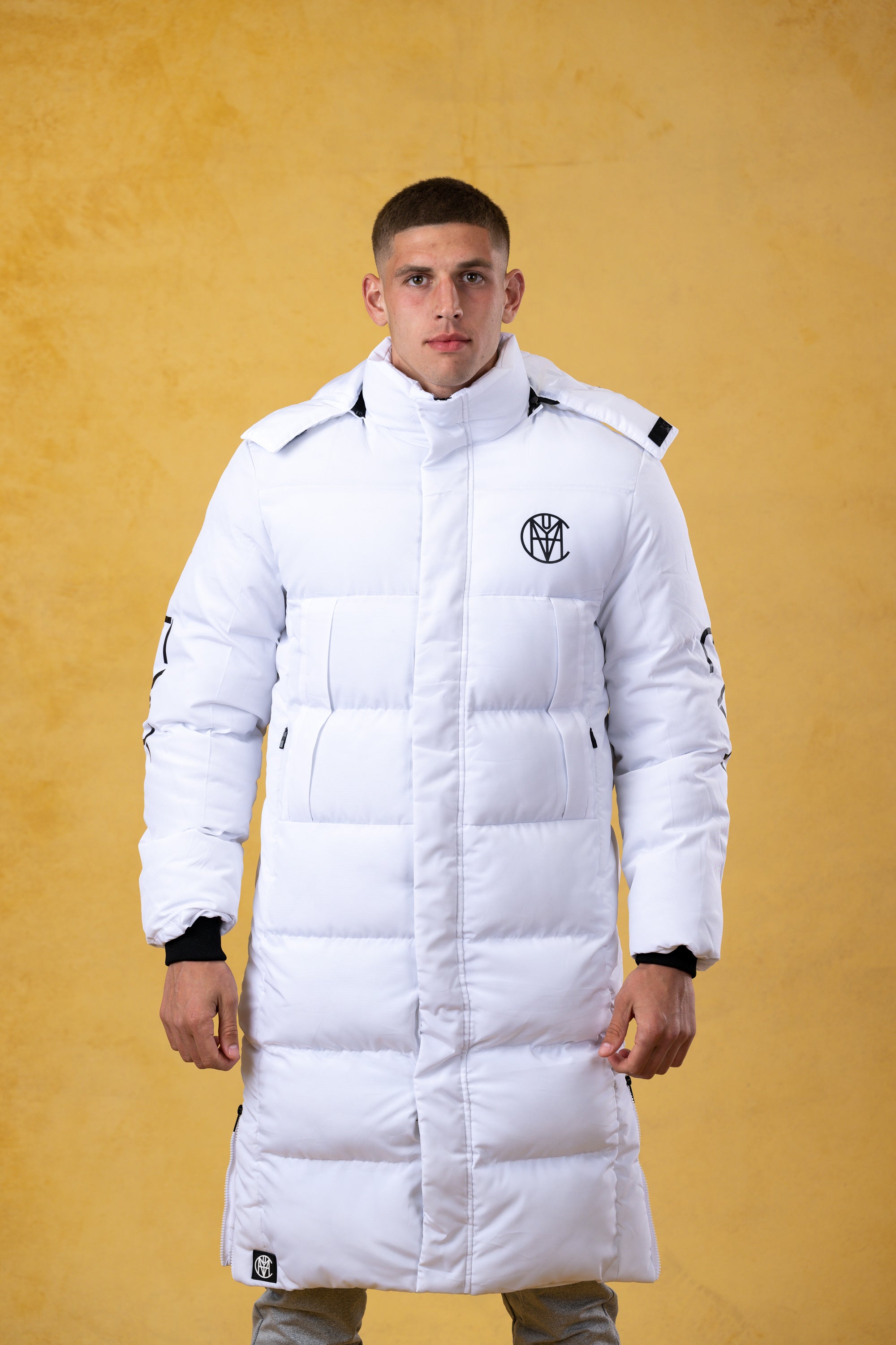 CRKSOLY. Men White Ice Parka, product photo 1