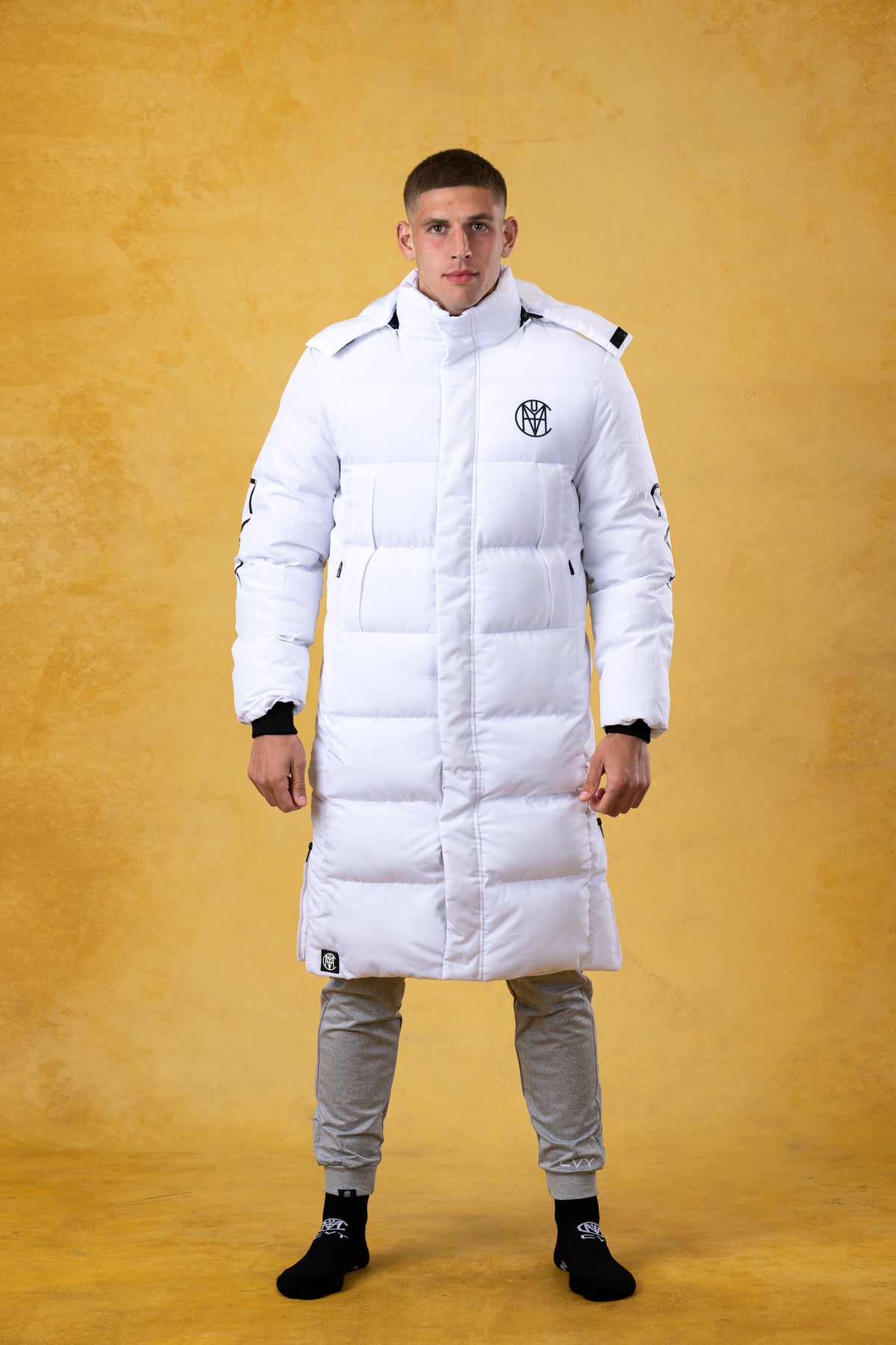 CRKSOLY. Men White Ice Parka, product photo 3