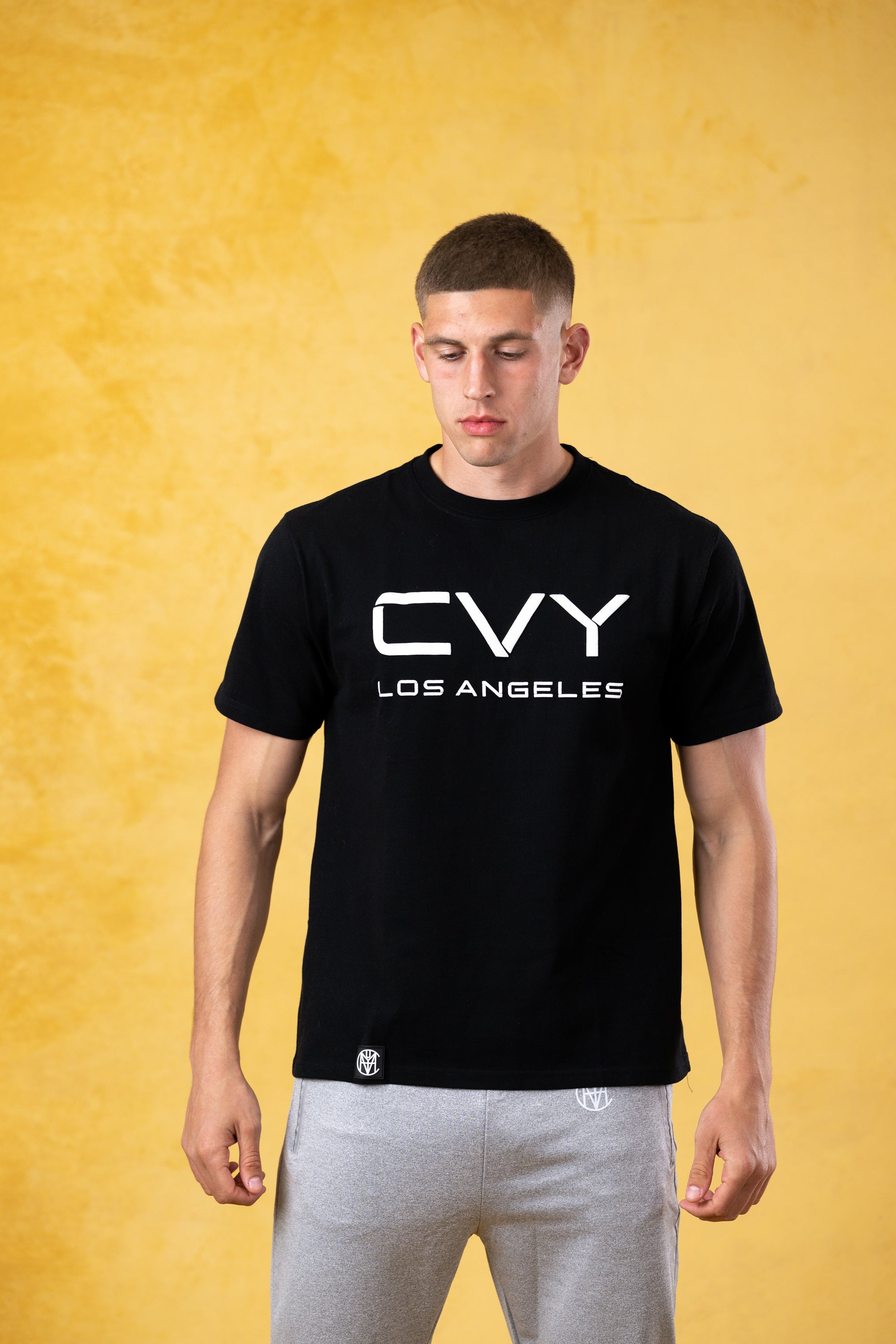 CVYLA Men Black T Shirt, product photo 1
