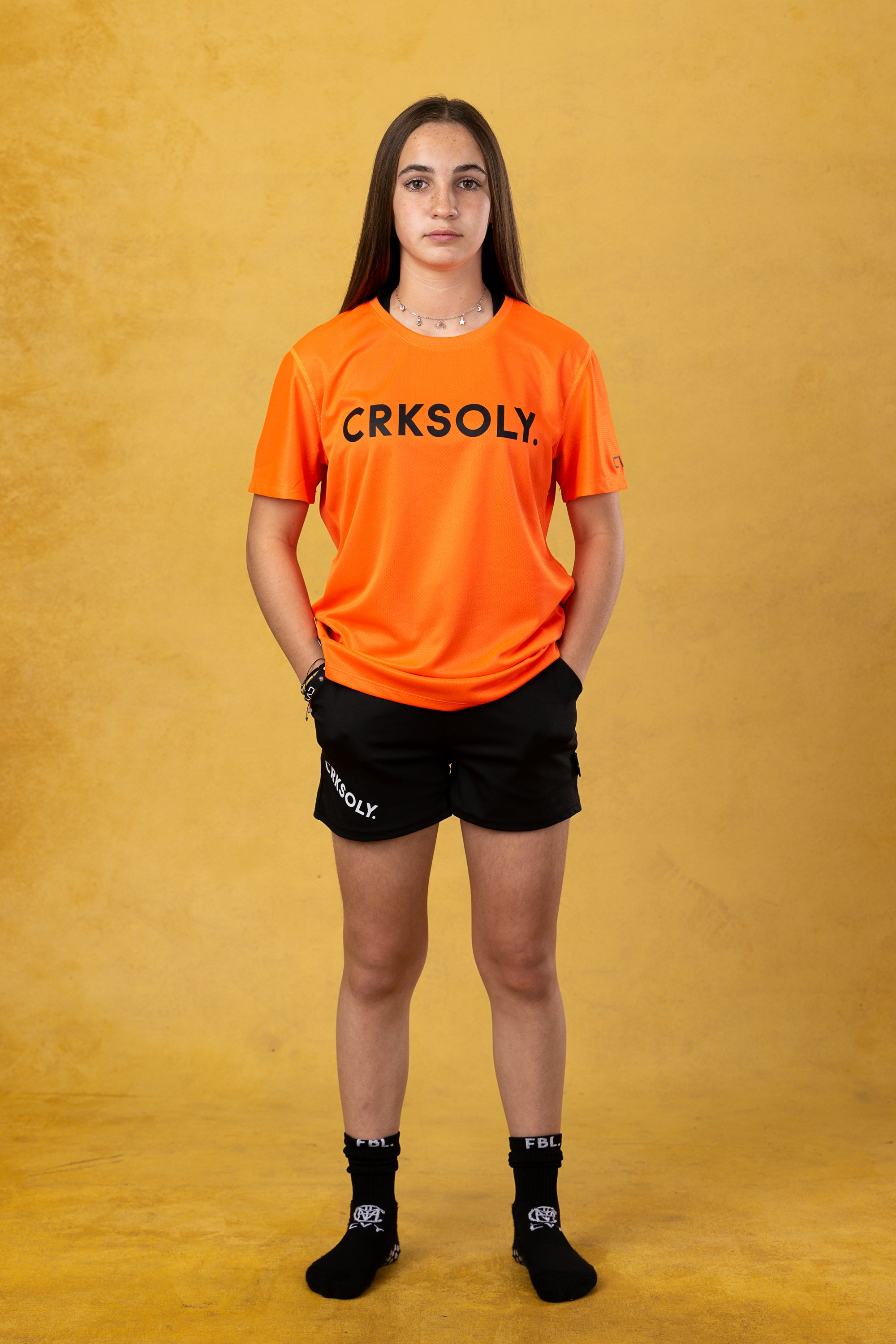 CRKSOLY. Youth Orange Training Top, product photo 4