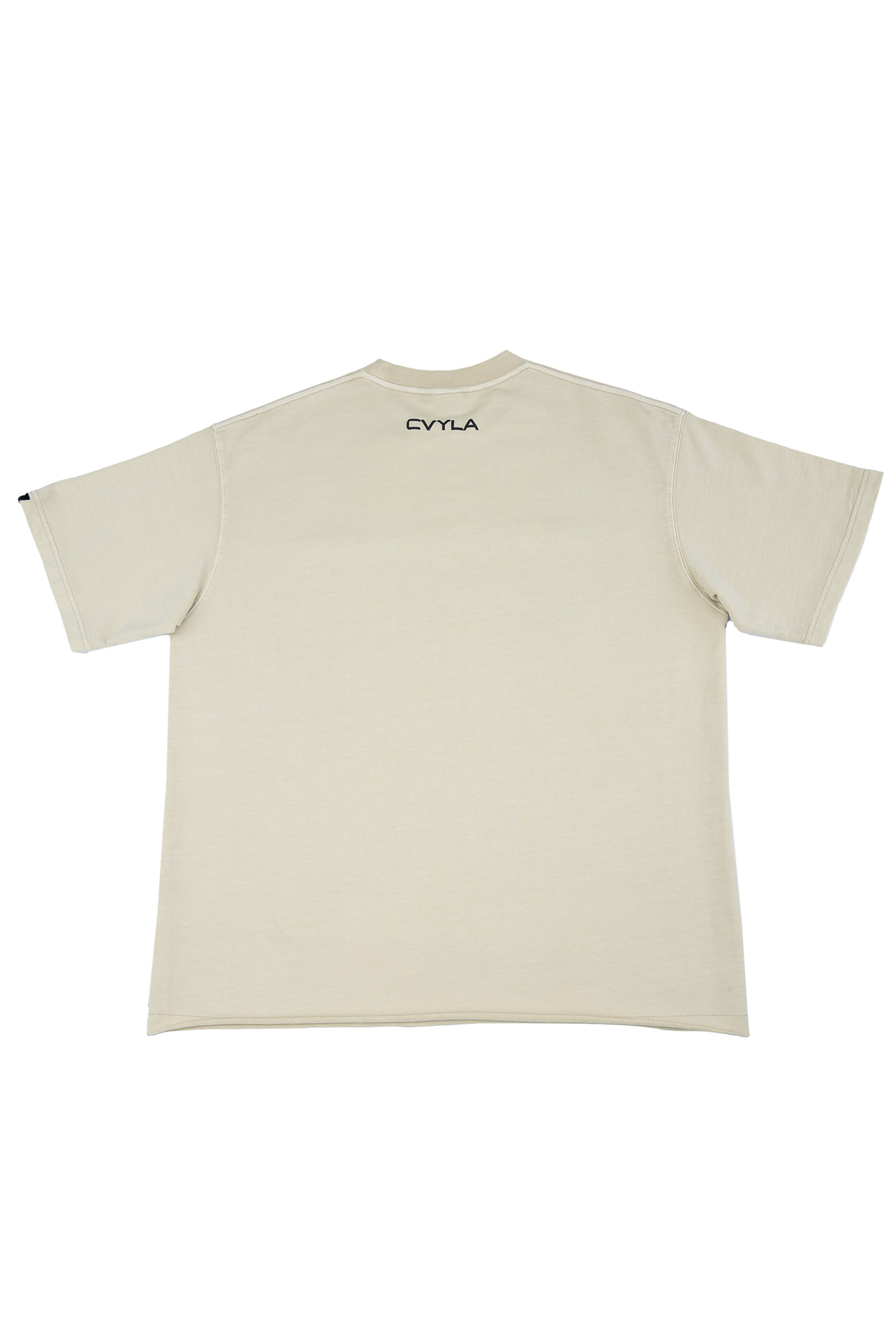 CVYLA Men Gray Apricot Tee, product photo 8