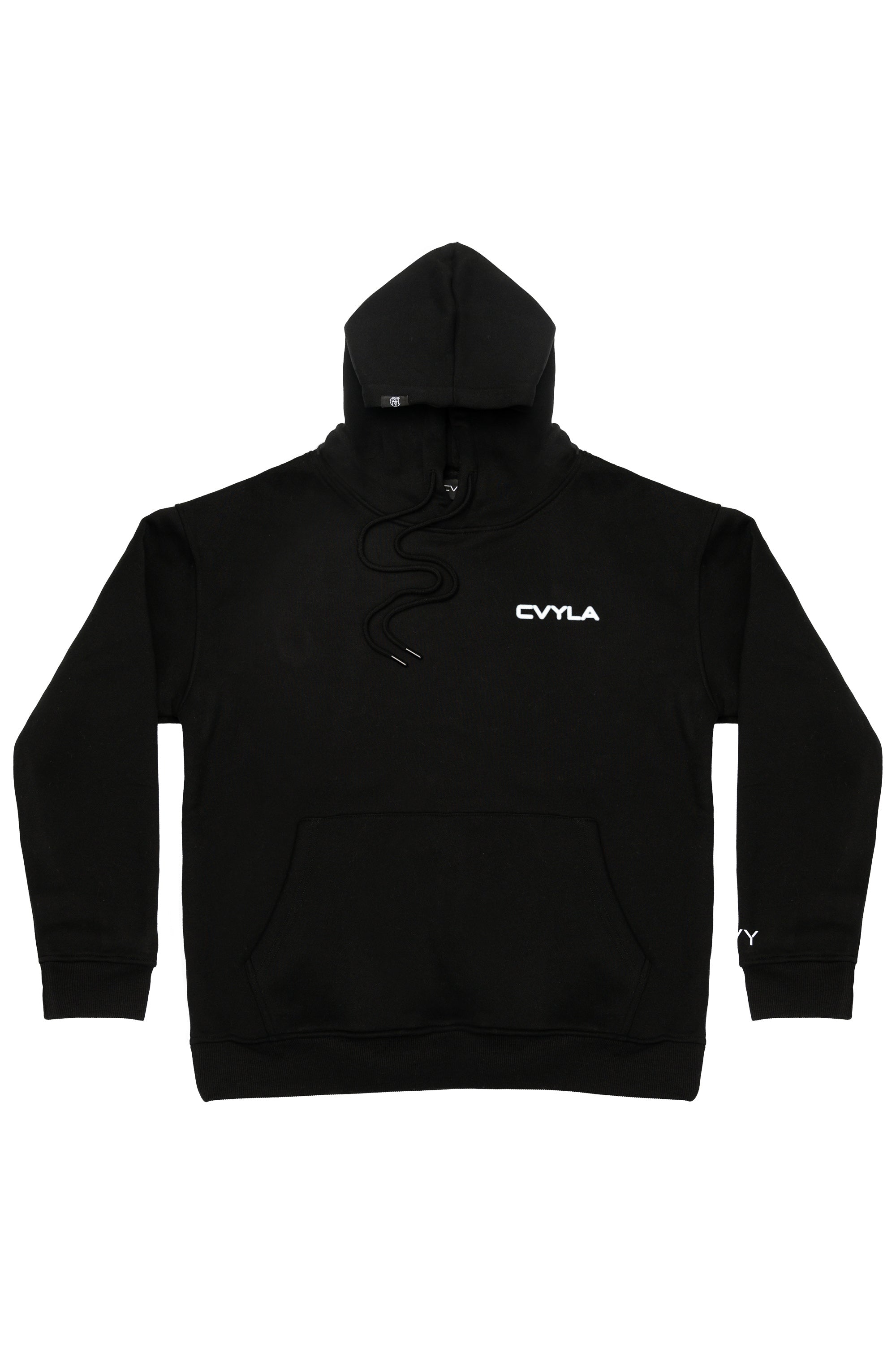 CVYLA Women Blurred Black Hoodie, product photo 2