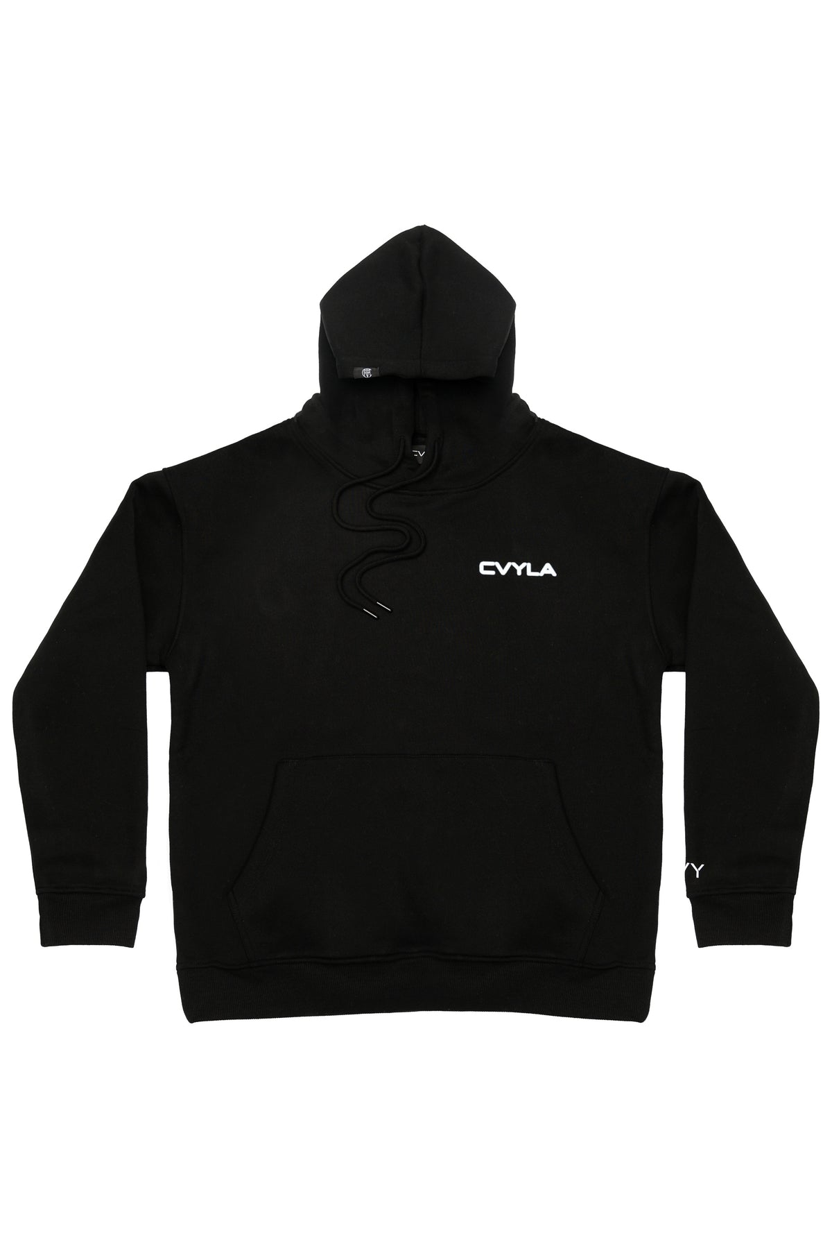 CVYLA Women Blurred Black Hoodie, product photo 2