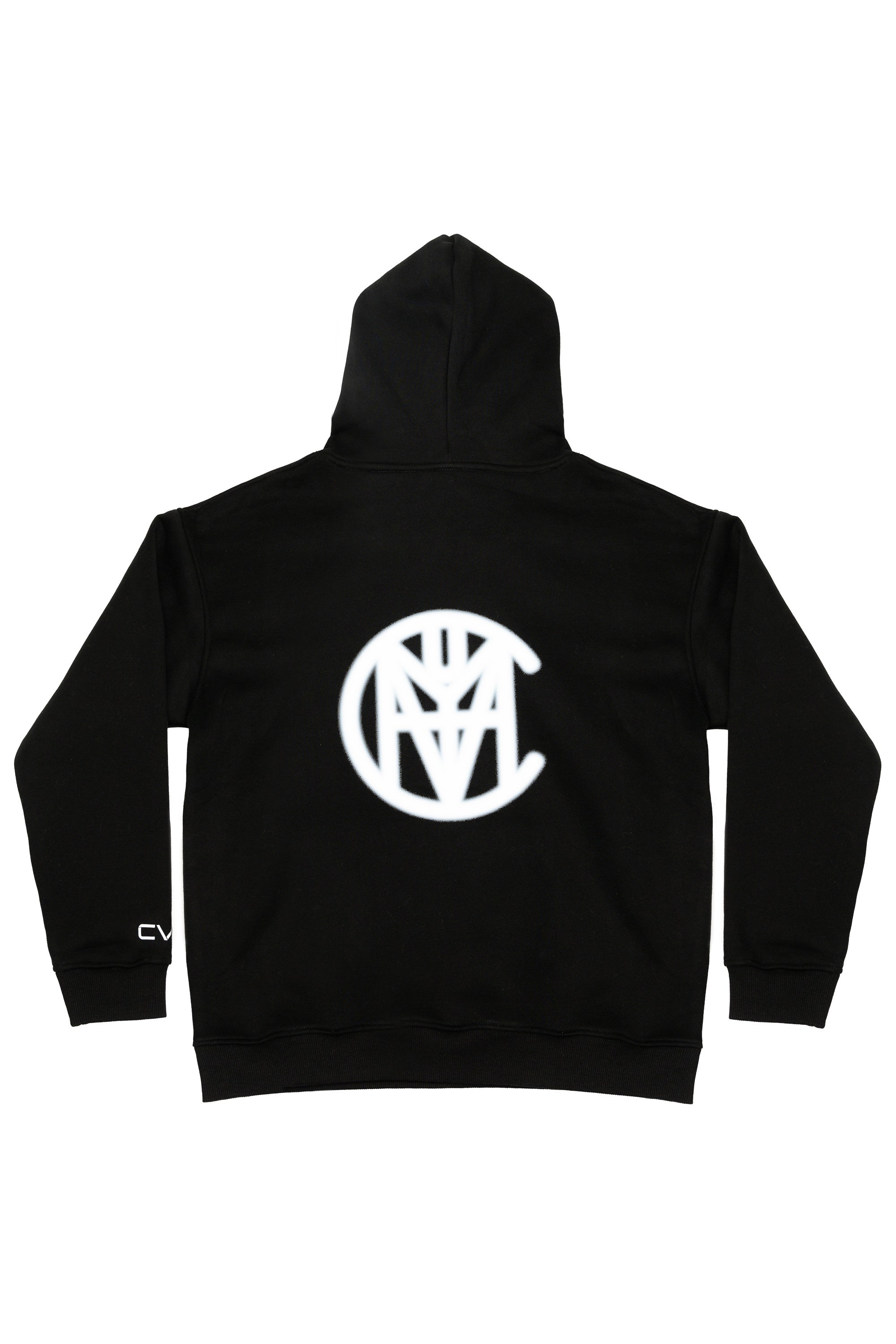 CVYLA Women Blurred Black Hoodie, product photo 5