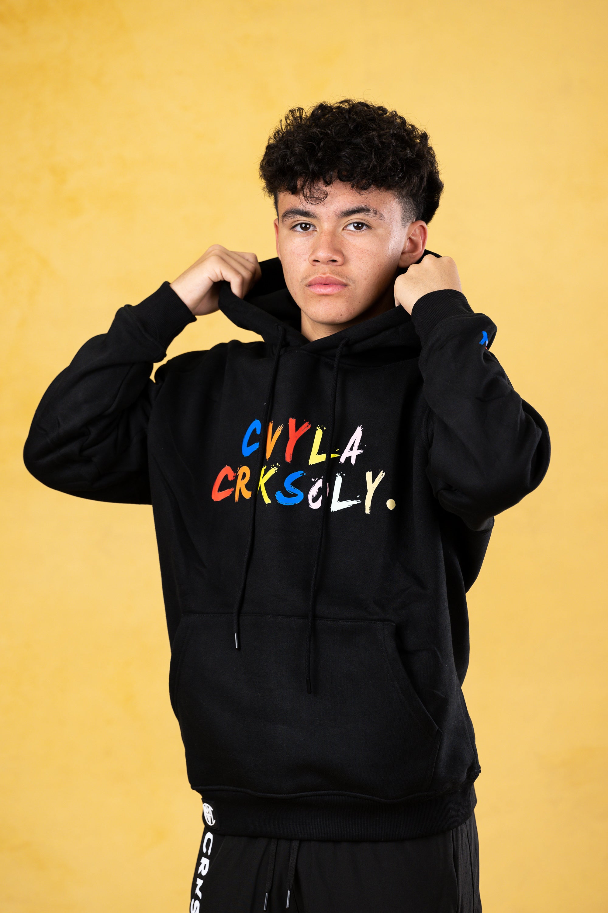 CVYLA Men x CRKSOLY. Unisex Vibe Hoodie, product photo 1