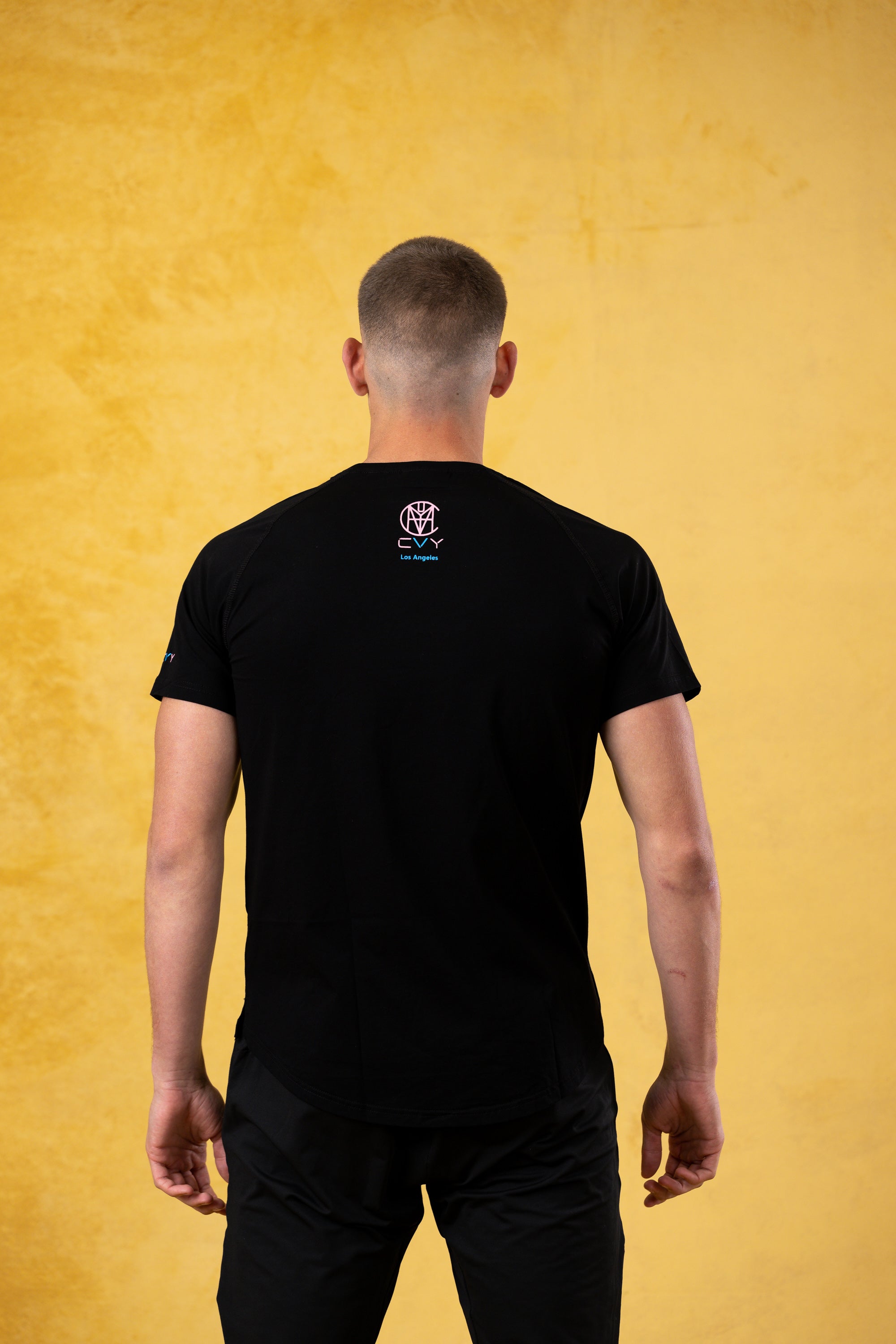 CRKSOLY. Men Sky Cotton-Elastic Tee, product photo 5