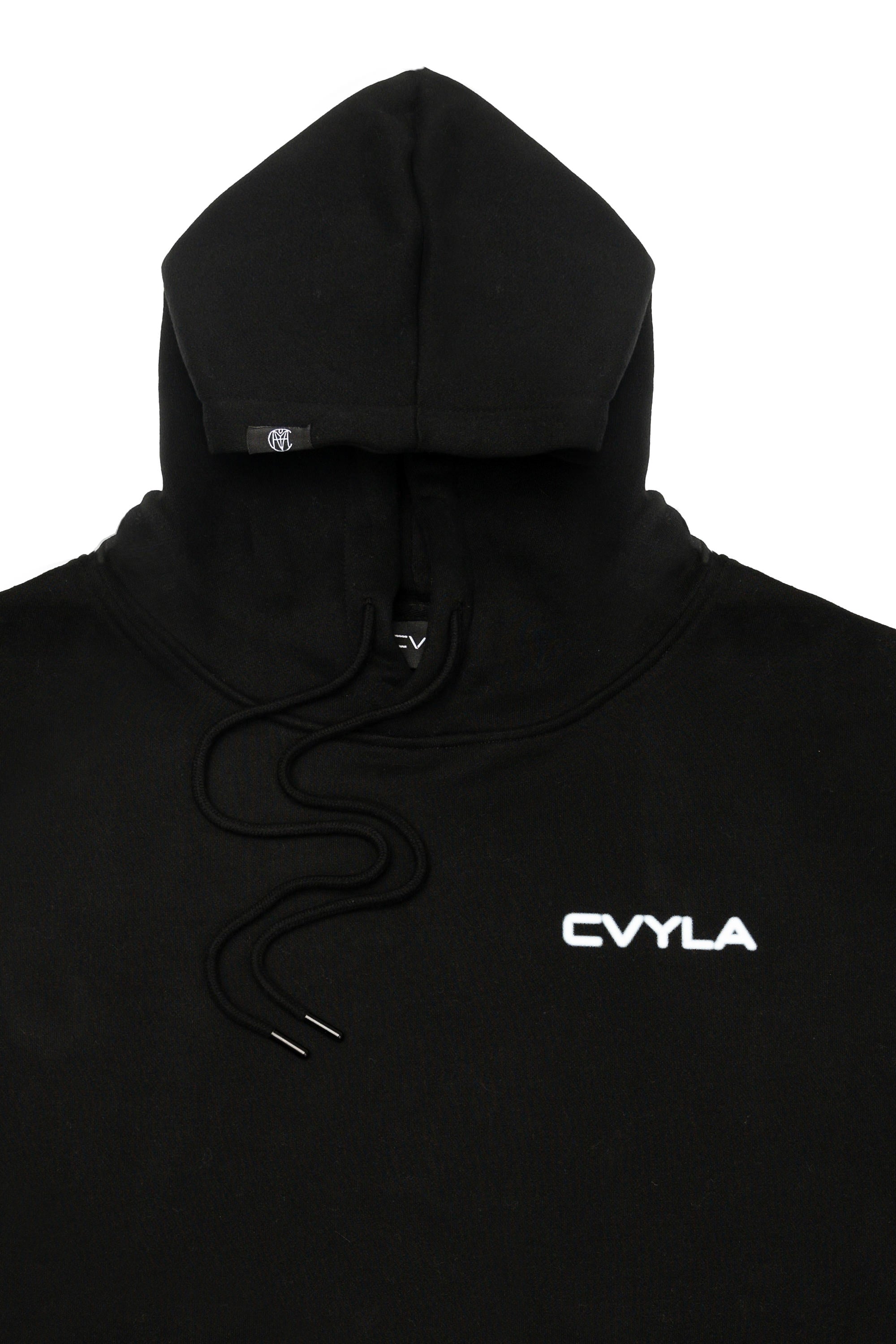 CVYLA Women Blurred Black Hoodie, product photo 3
