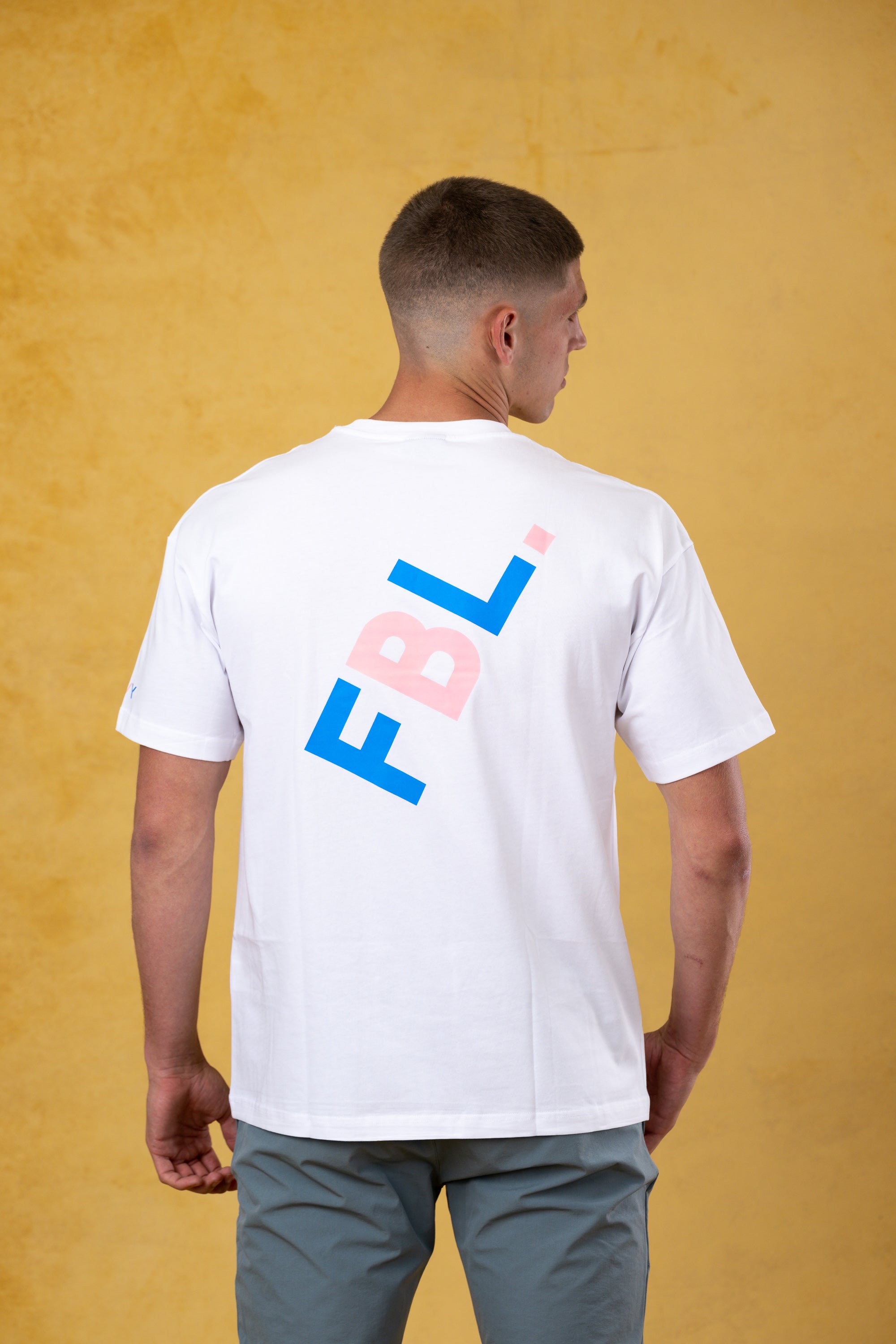 FBL. Men Sky White Tee, product photo 5