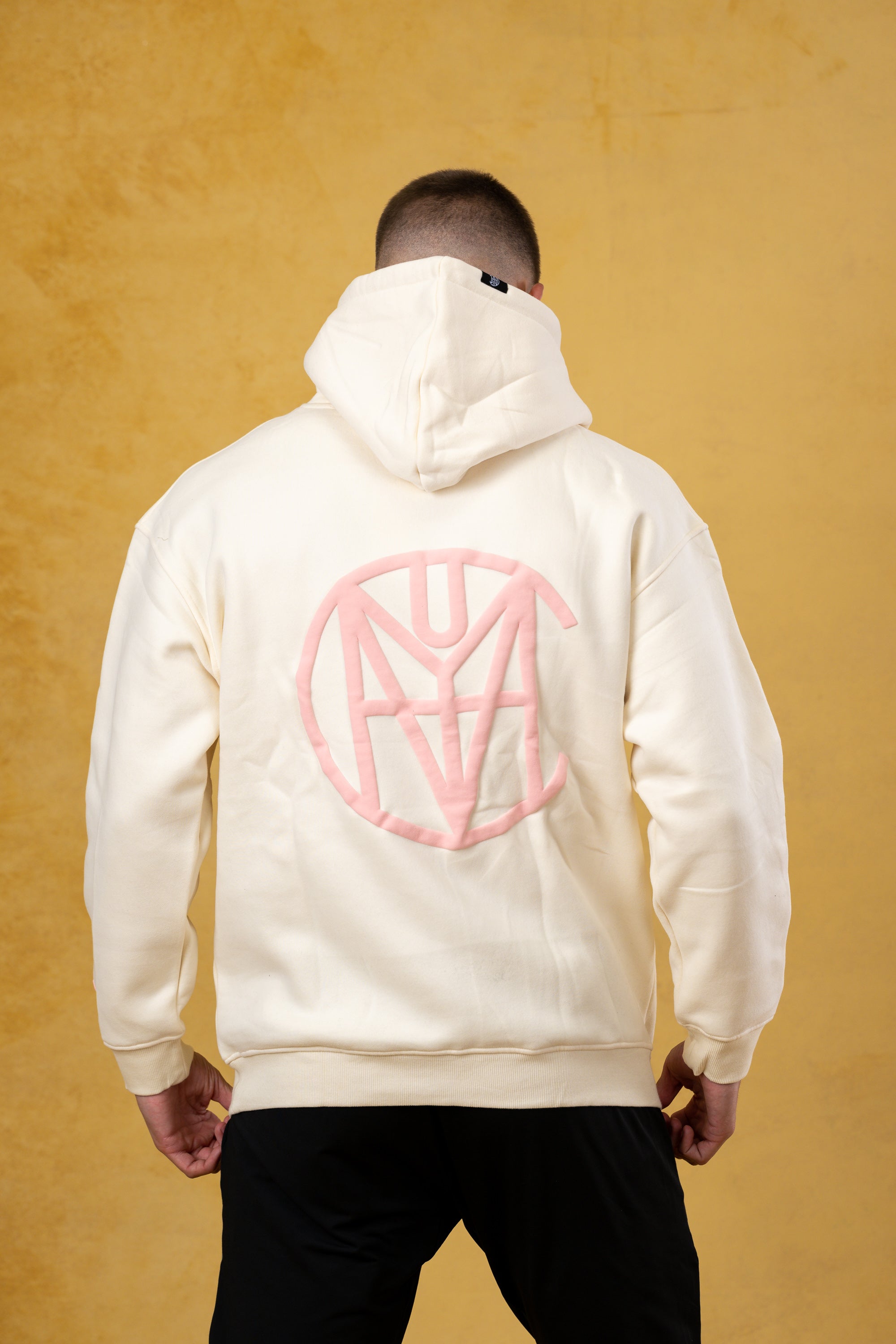 CRKSOLY. Men OFW Cream Hoodie, product photo 6