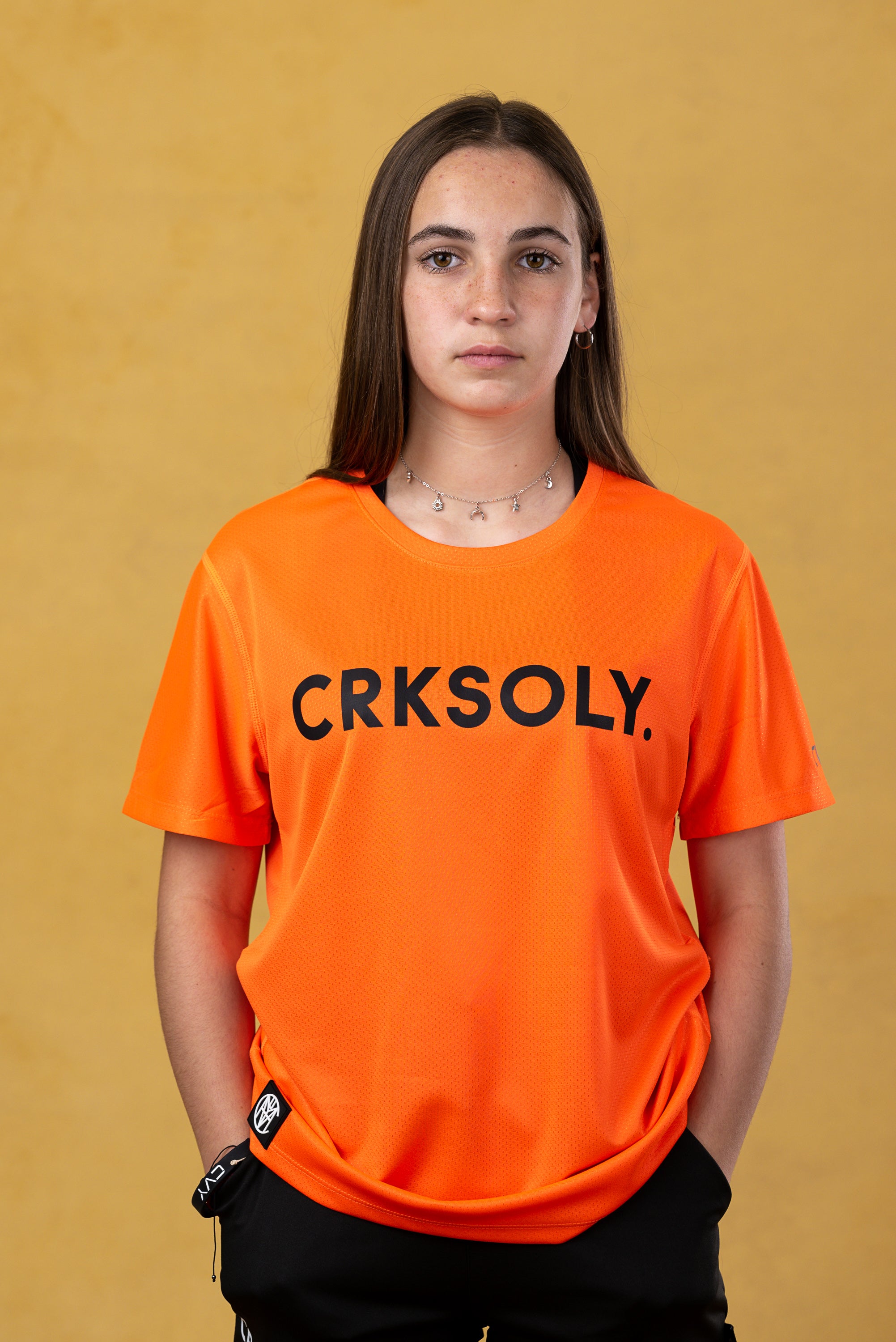 CRKSOLY. Youth Orange Training Top, product photo 3