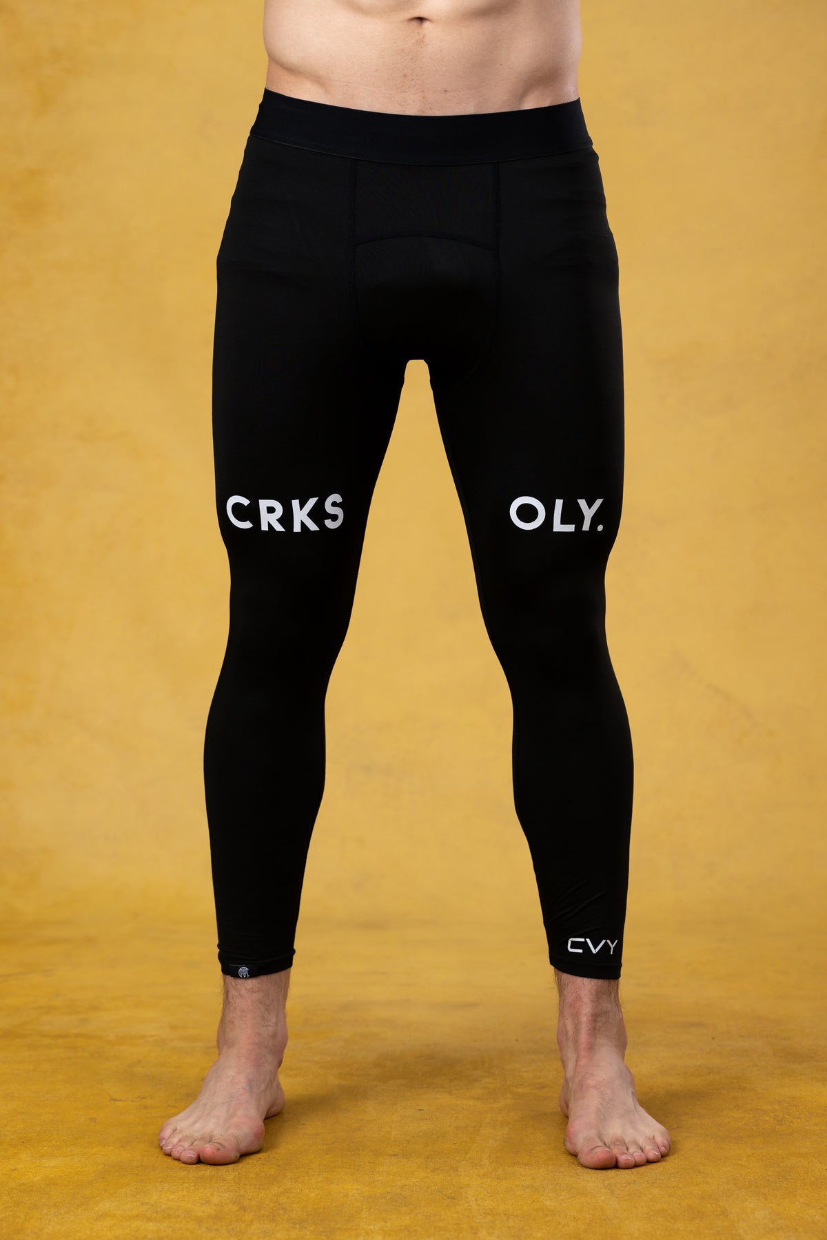 CRKSOLY. Men Black Compression Pants, product photo 1