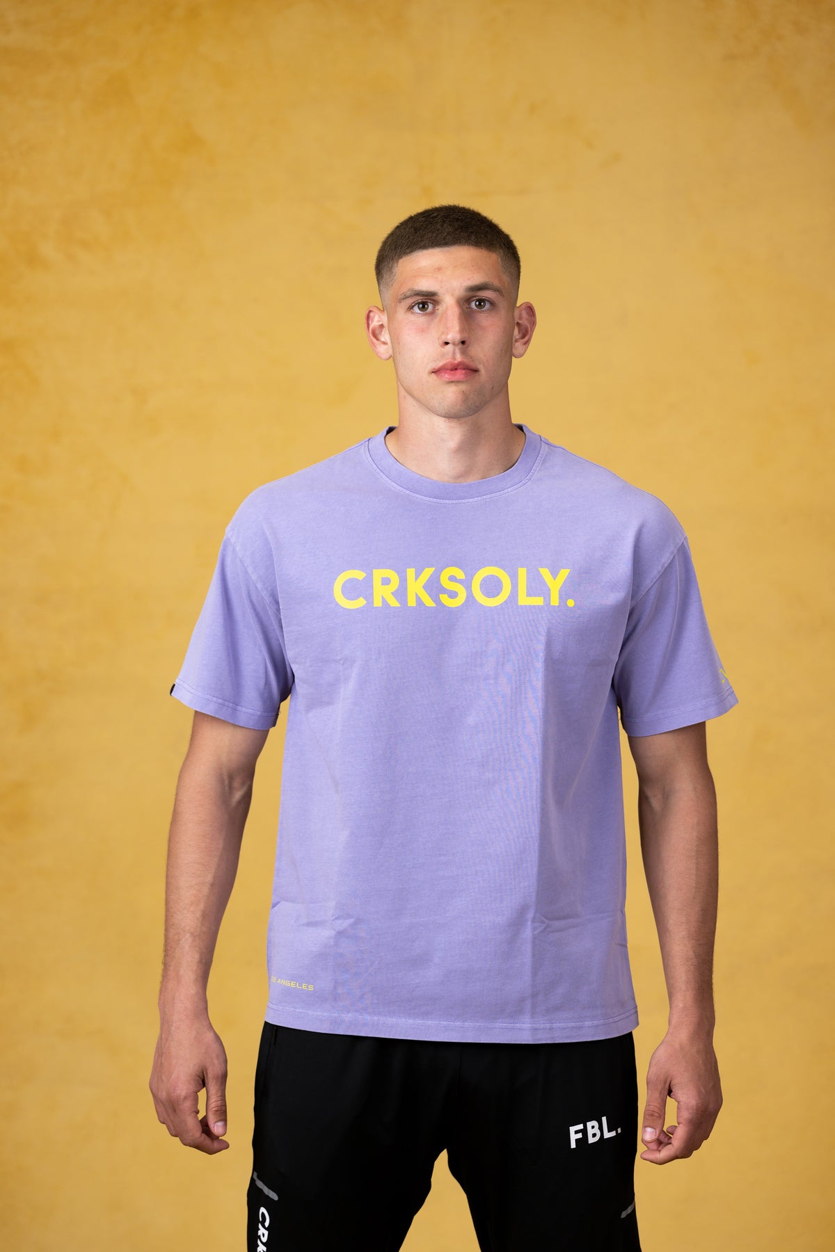 CRKSOLY. Men Light Purple Tee, product photo 1