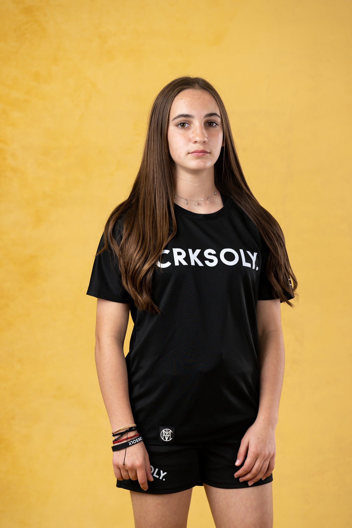 CRKSOLY. Youth Black Training Top, product photo 5
